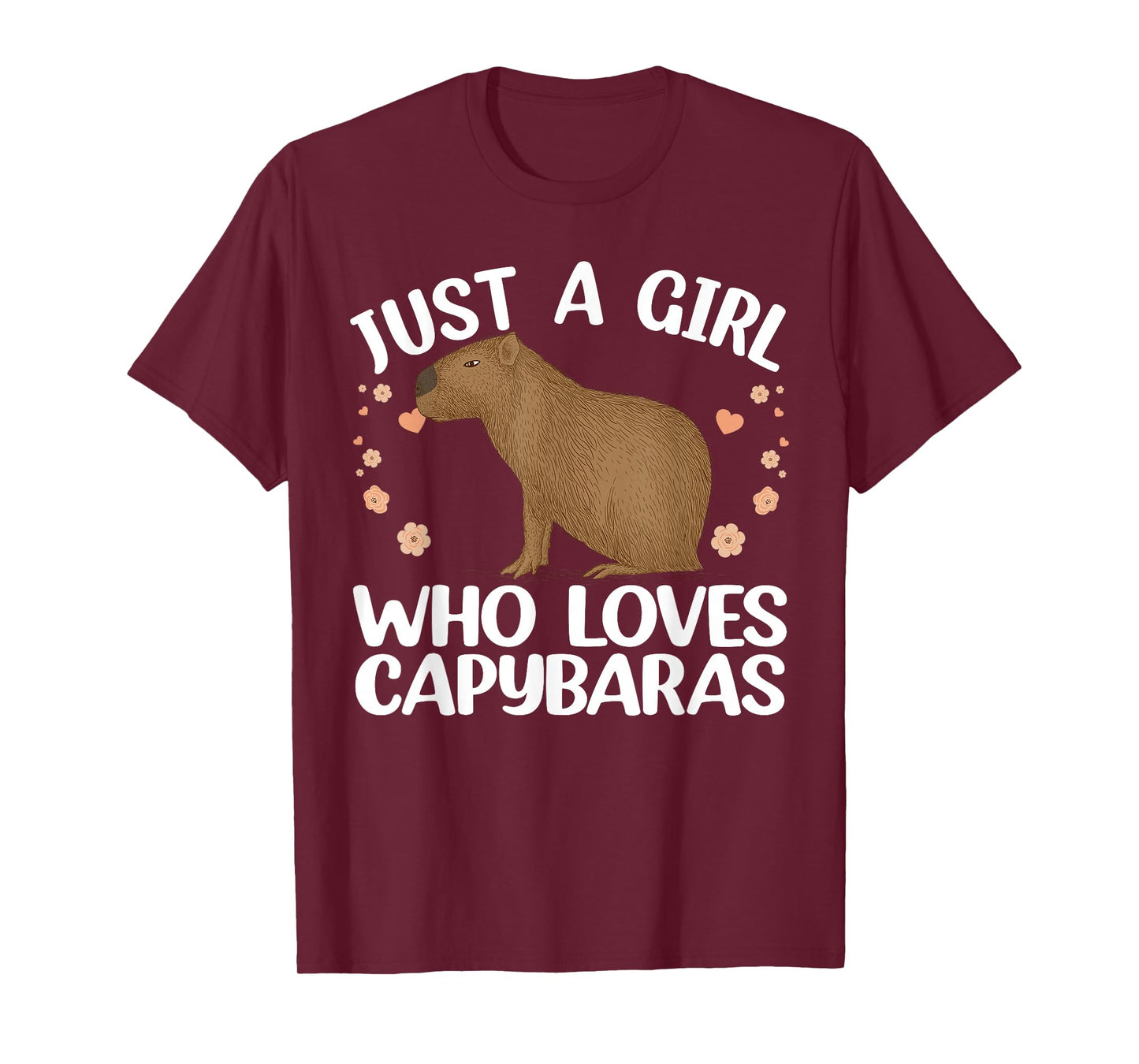Cool Capybara Design For Women Girls Rodent Animal Capybara T-Shirt