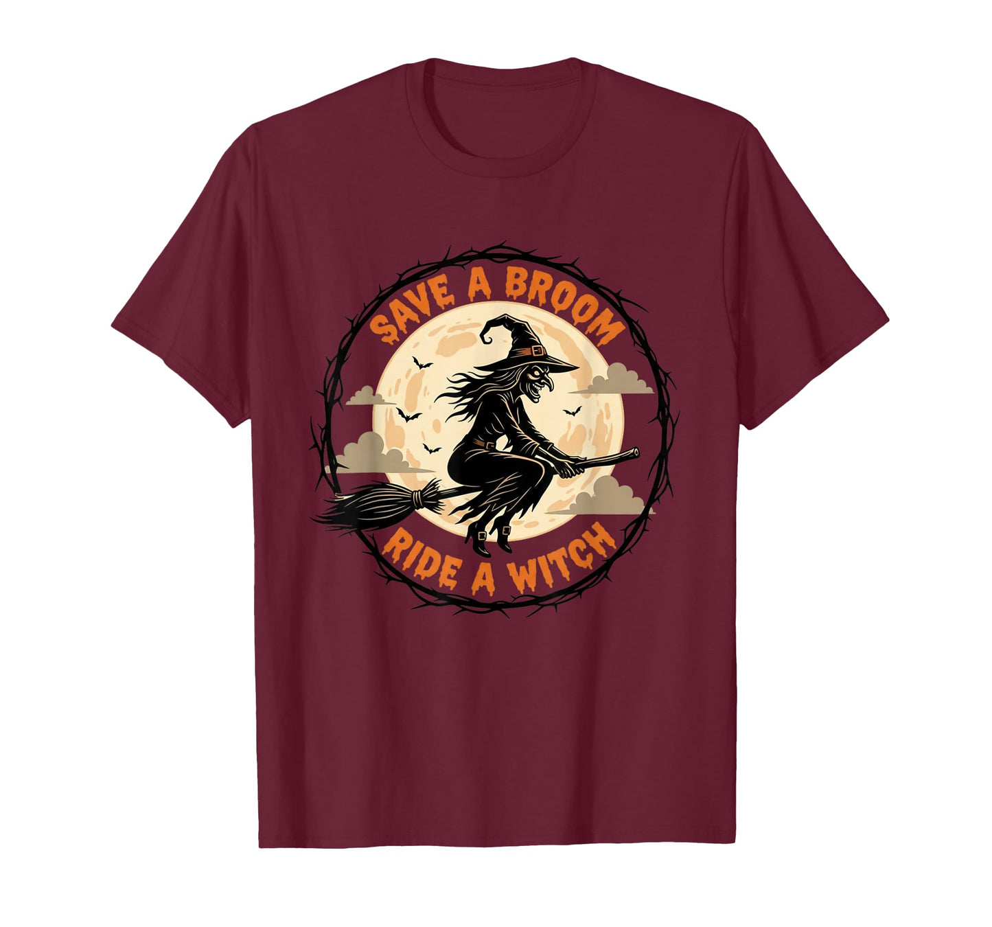 Halloween Halloween Witches Save A Broom Ride A Witch T-Shirt