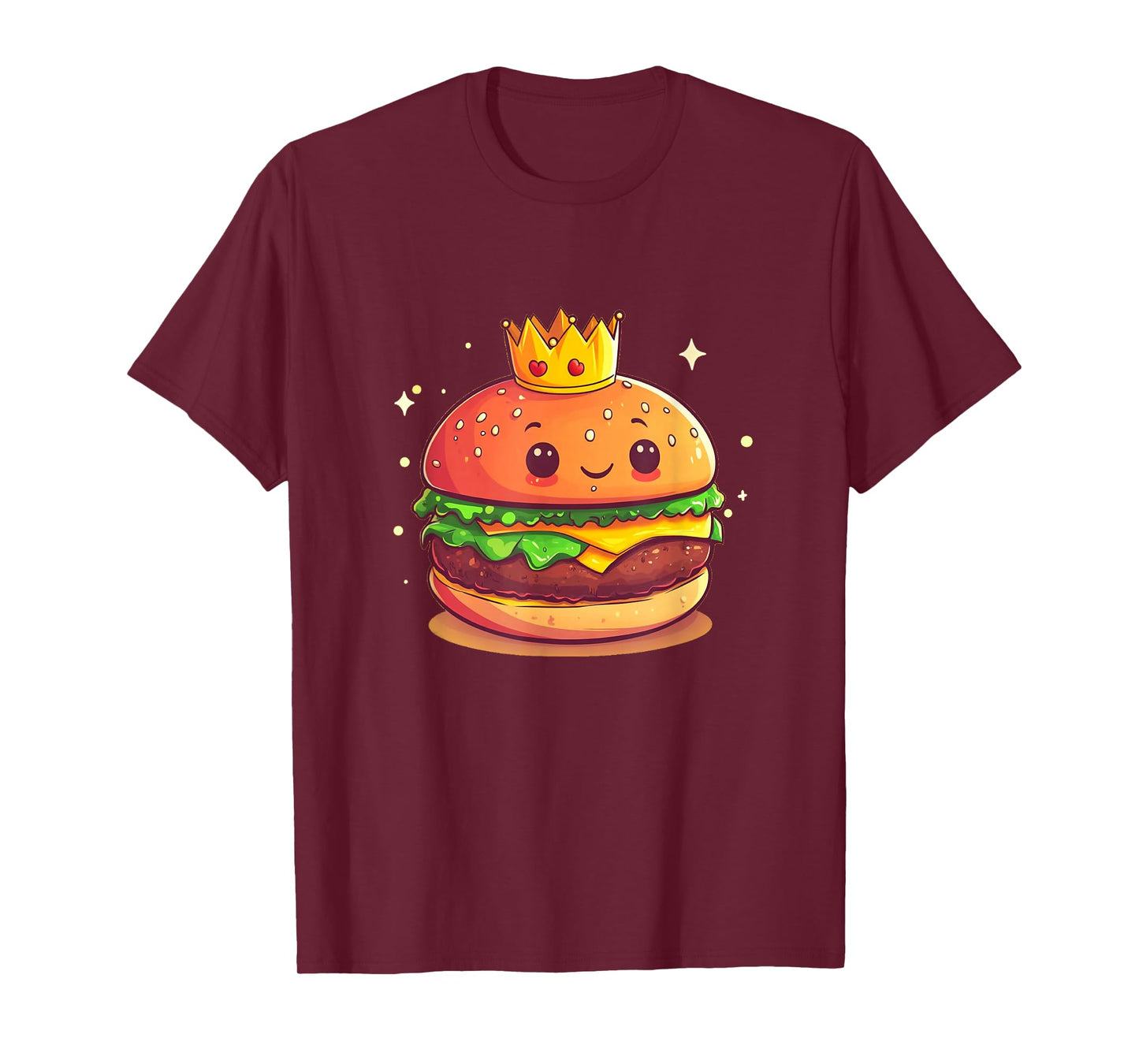 Cool Burger with Crown Costume for King T-Shirt
