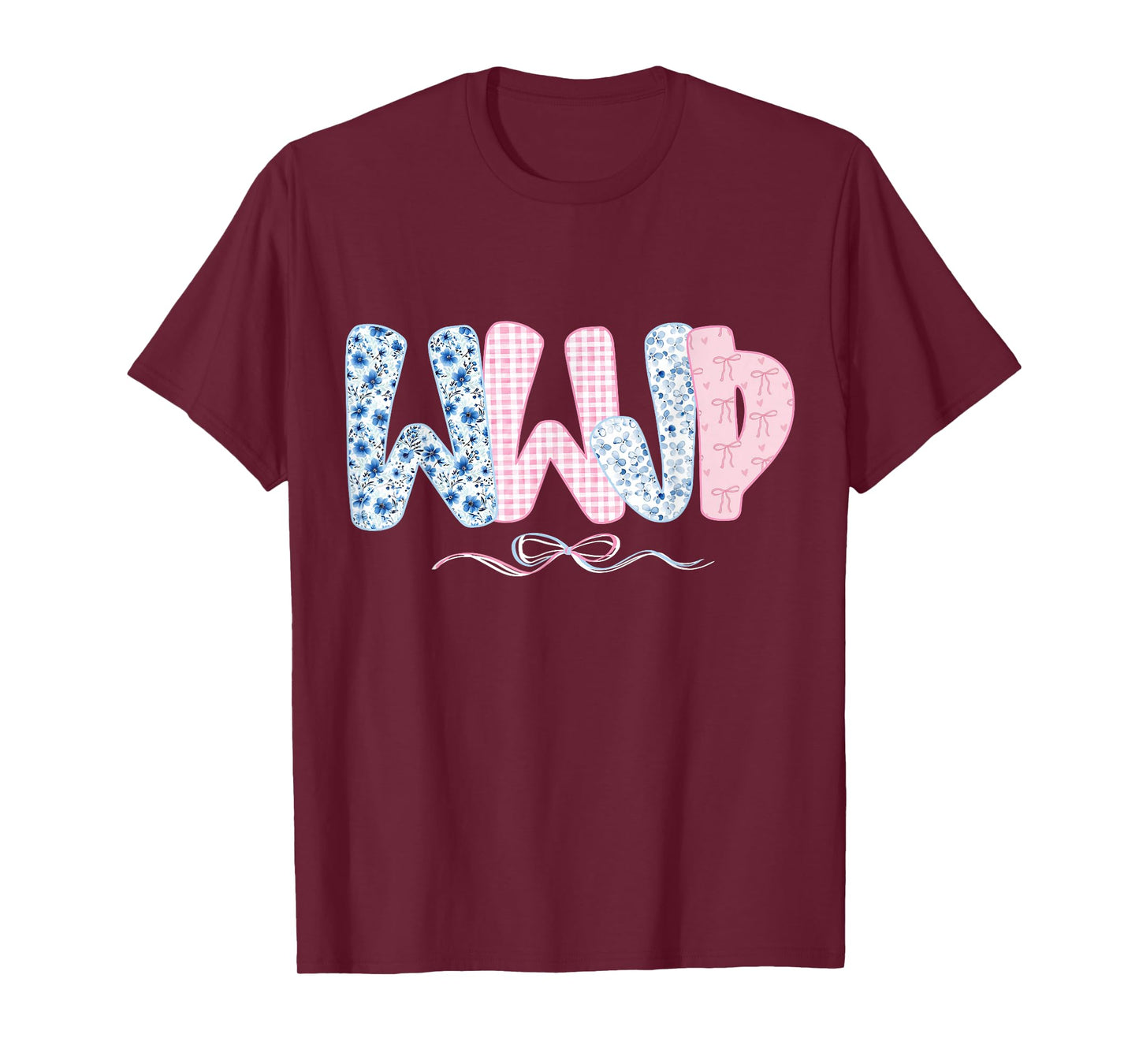 WWJD Coquette Bow Vintage Boho Floral Christian Jesus Women T-Shirt