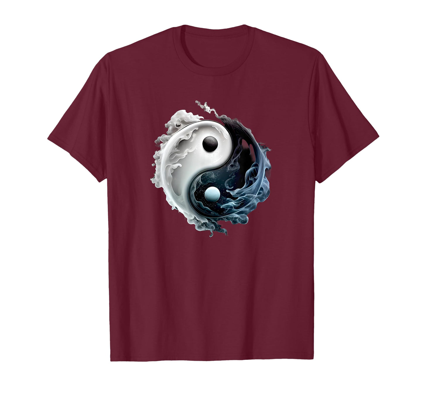 Ying Yang Whispy Feng Shui Taijitu Yin Yang T-Shirt