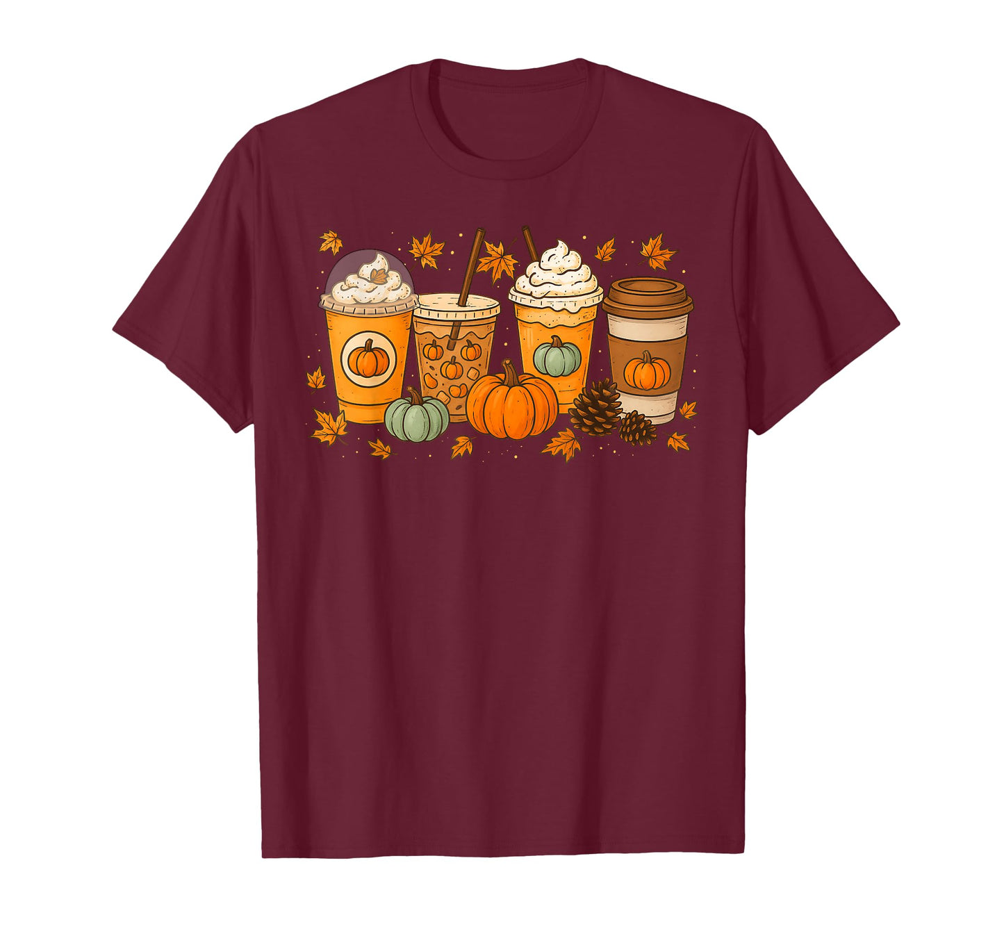 Coffee Pumpkin Latte Spice Coffee Love Fall Season Halloween T-Shirt
