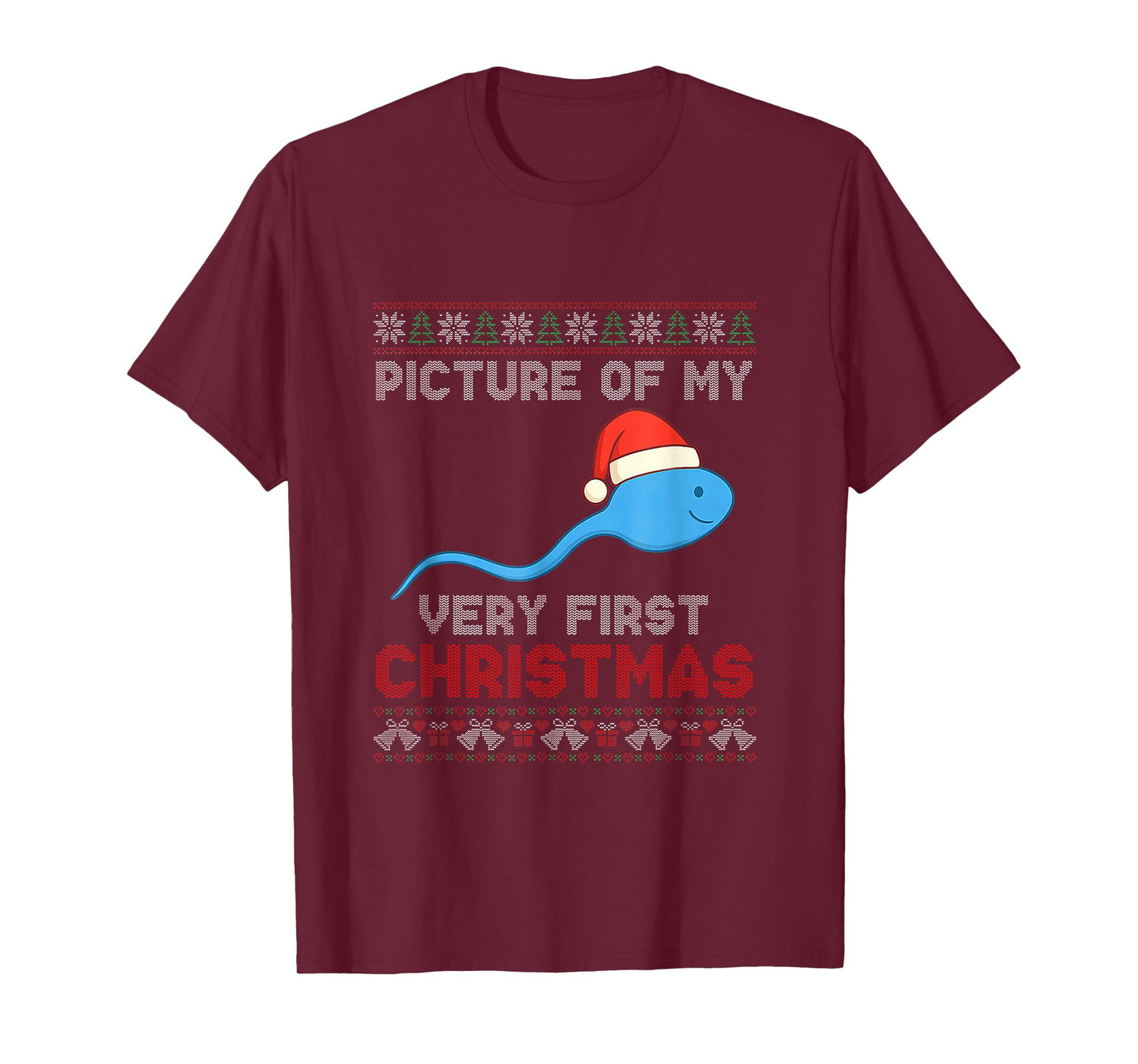 Picture of My Very First Christmas Joke Funny Xmas T-Shirt