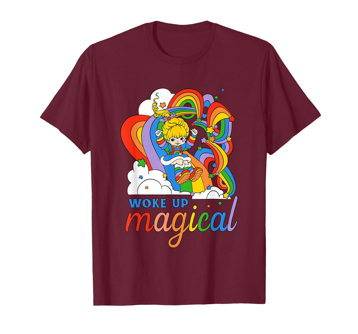 Rainbow Brite Woke Up Magical Vintage Rainbow Slide T-Shirt