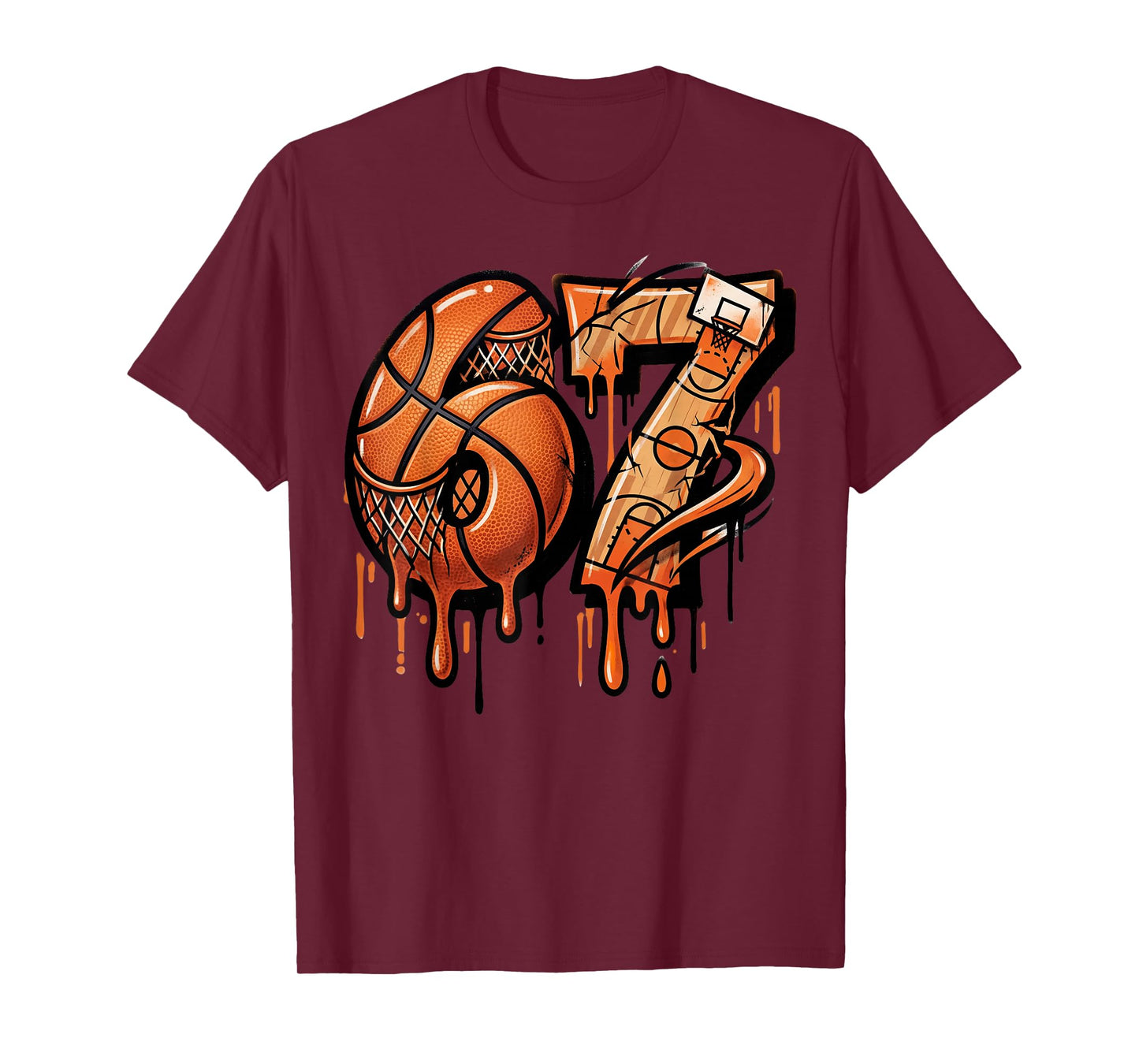 67 Basketball Ice Cream Drip Six Seven T-Shirt