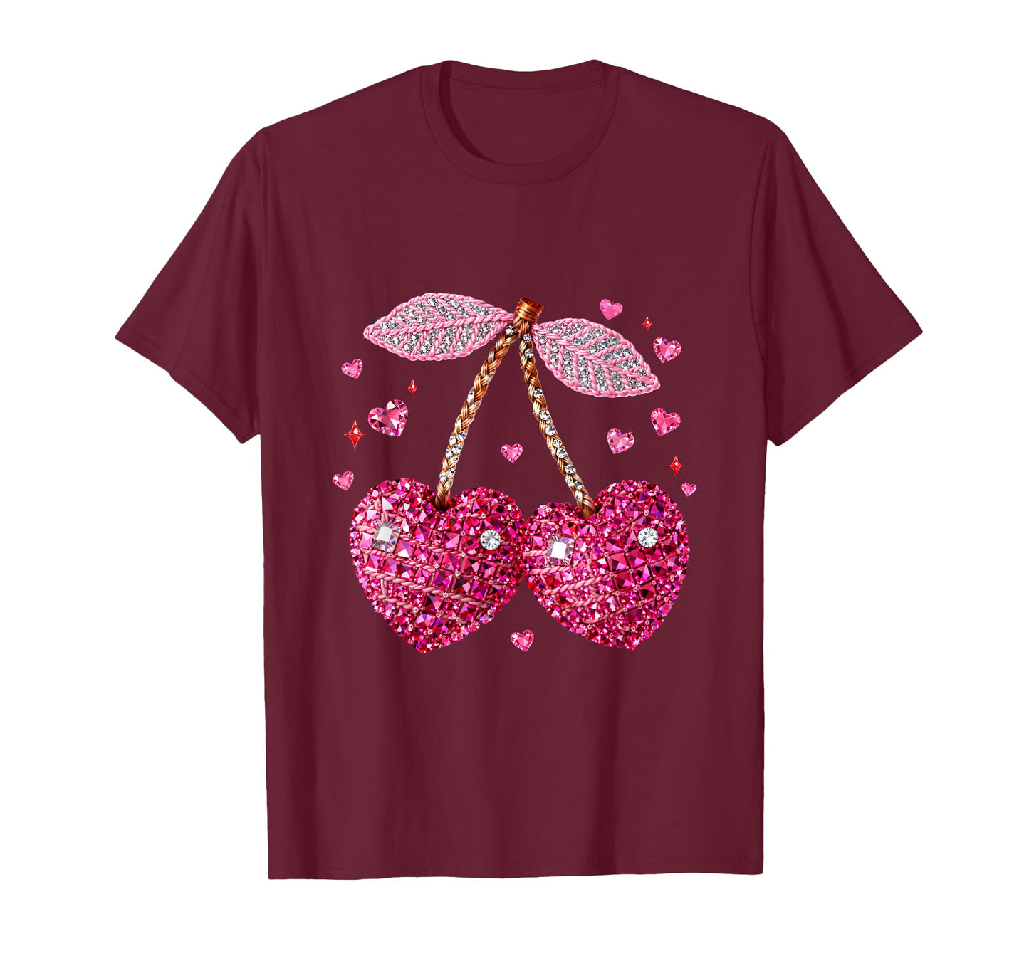 Gemstone Cute Lovely Valentine Coquette Couple T-Shirt