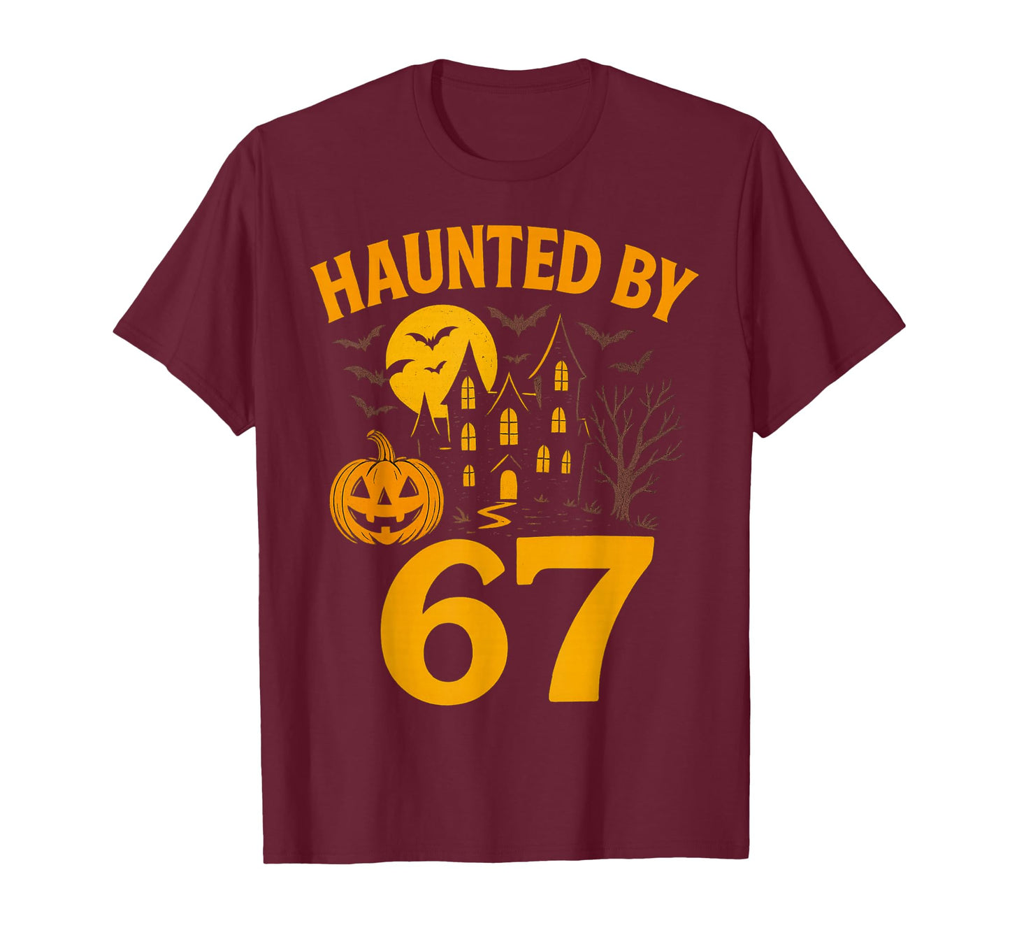 67 Meme Halloween Haunted Spooky - Six Seven Gen Alpha Z T-Shirt