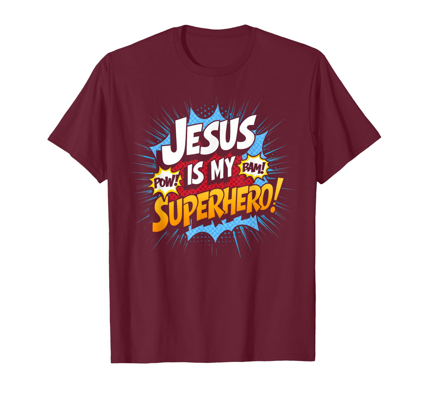 Jesus is My Superhero Christian God Faith Kids Boy T-Shirt