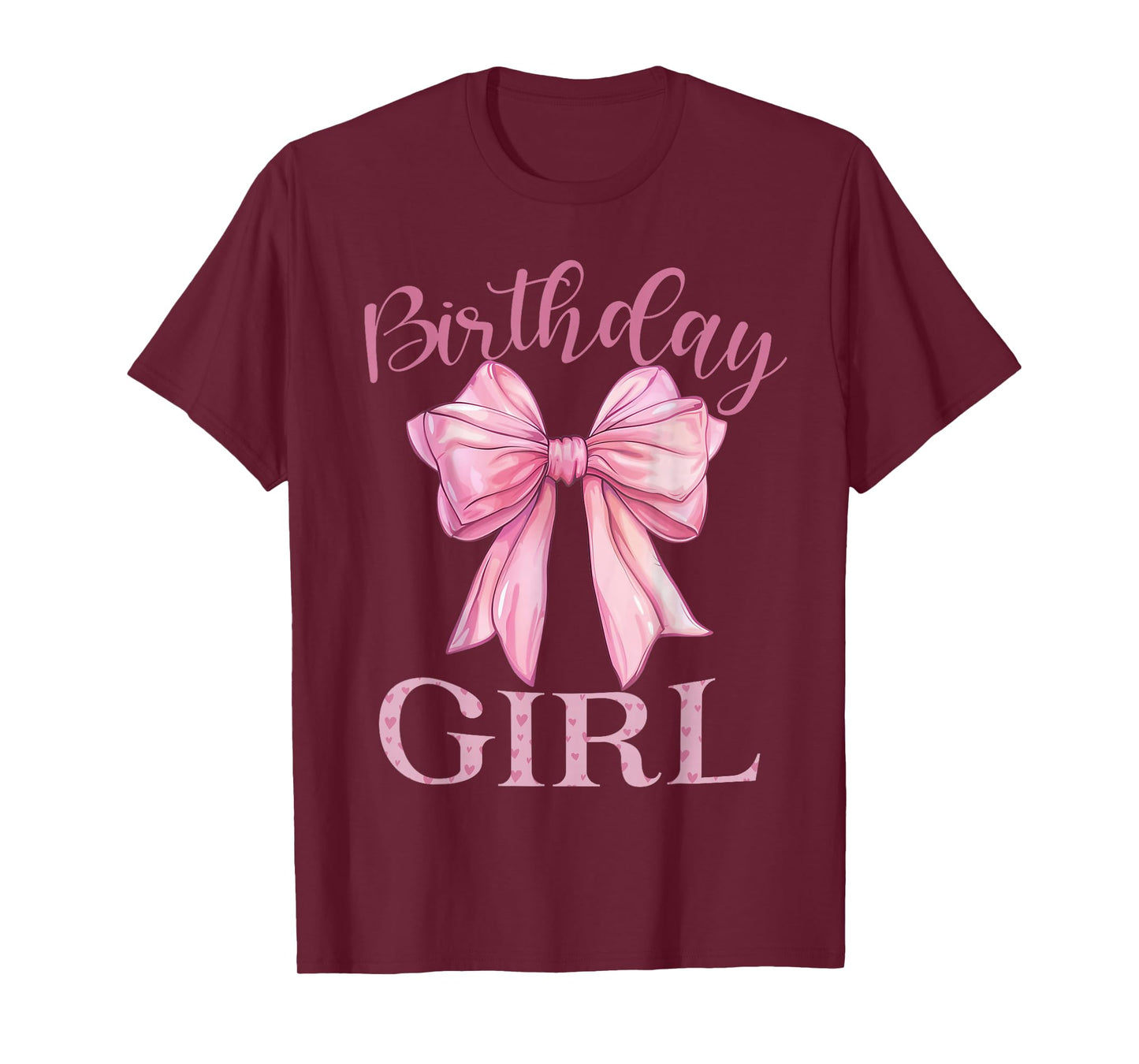 Birthday Girl Shirt Coquette Bow Birthday Party T-Shirt