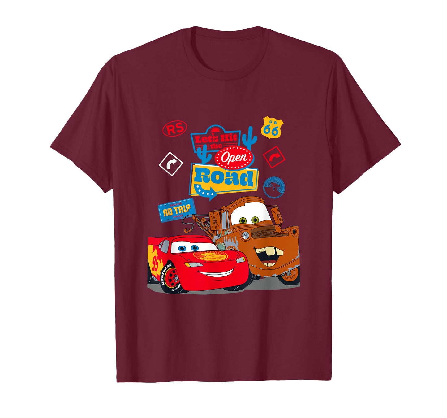 Disney Pixar Cars McQueen and Mater Roadtrip T-Shirt