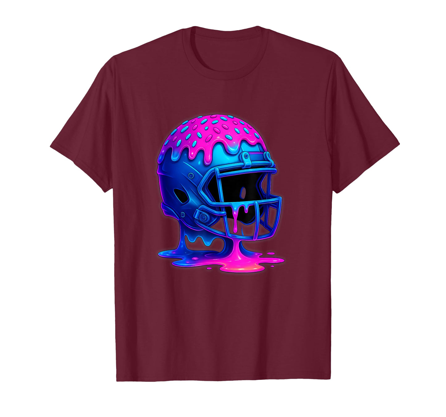 Football Drip Boys Ice Cream for Lineman WR QB RB Men T-Shirt