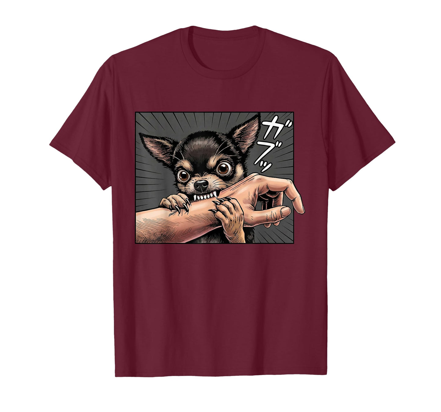 Chihuahua Dog Bite Funny Chihuahua Dog Lover T-Shirt