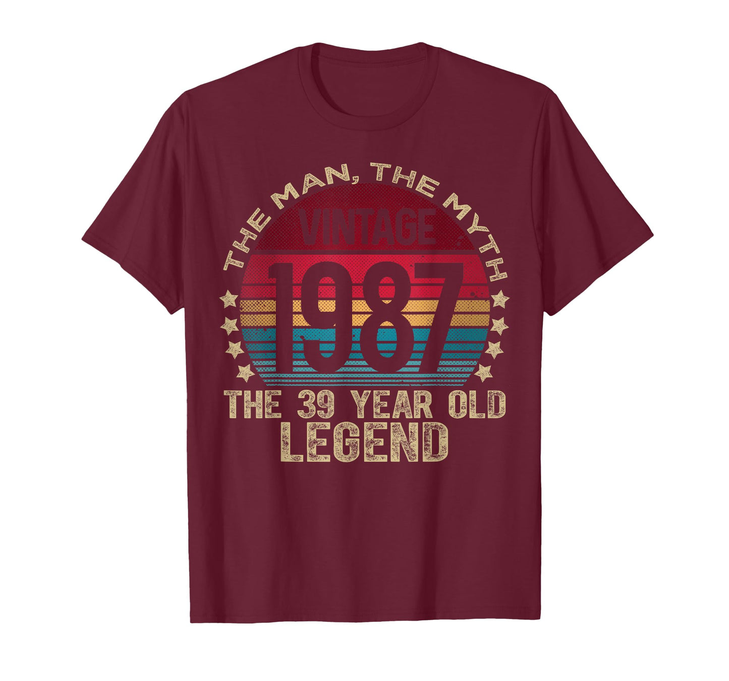 39 Year Old Gifts Vintage 1987 Limited Edition 39th Birthday T-Shirt