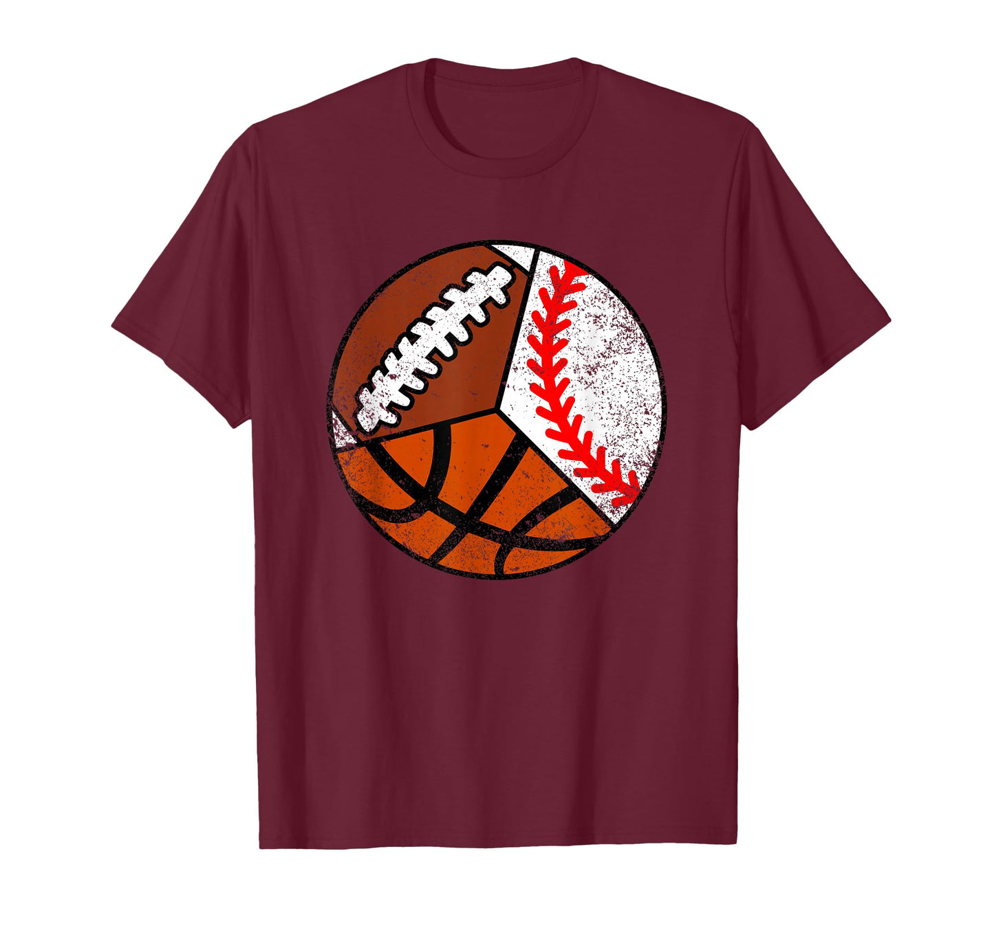Football Baseball Basketball Player Funny Ball Sport T-Shirt