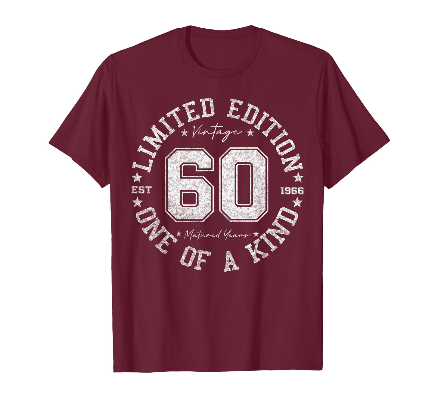 60 Year Old Gifts Vintage 1966 Limited Edition 60th Birthday T-Shirt