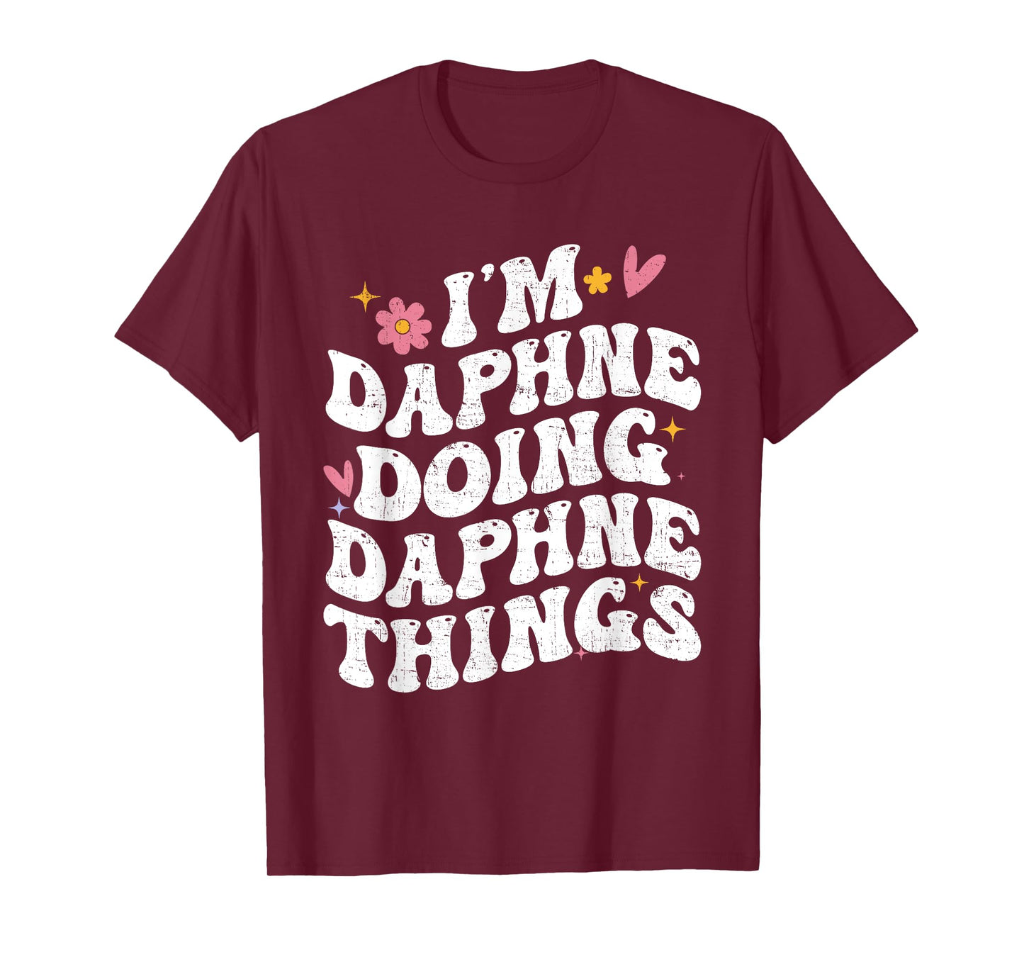 I'm Daphne Doing Daphne Things Retro Groovy Personalized T-Shirt