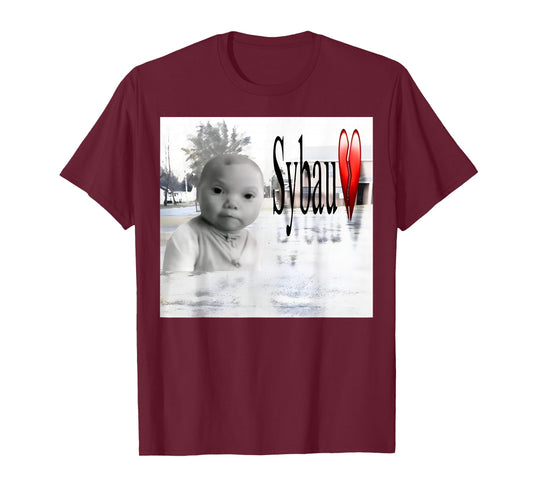 Funny SYBAU AI Niche Baby gen z Meme BrainRot Giggling Humor T-Shirt