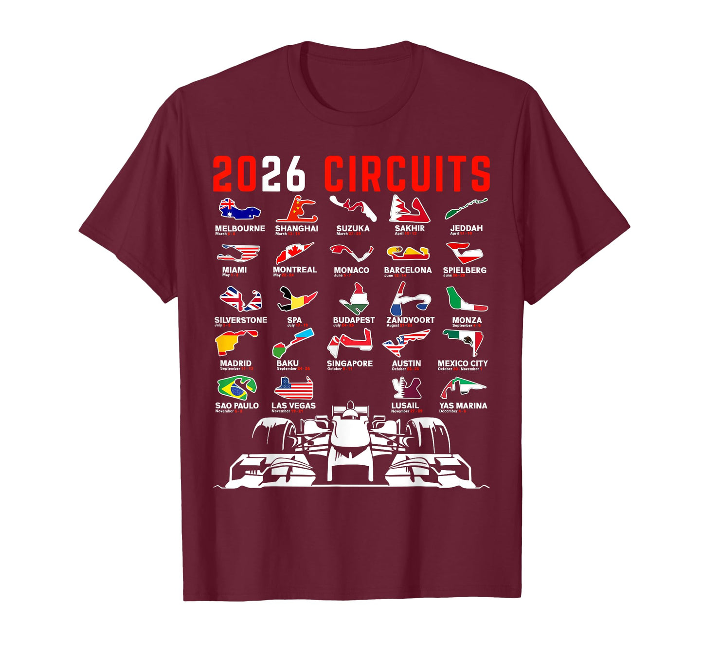 Racing Car Silhouette T-Shirt