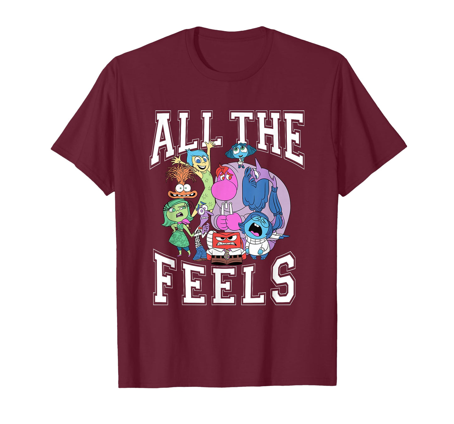 Disney Pixar Inside Out 2 All The Feels T-Shirt