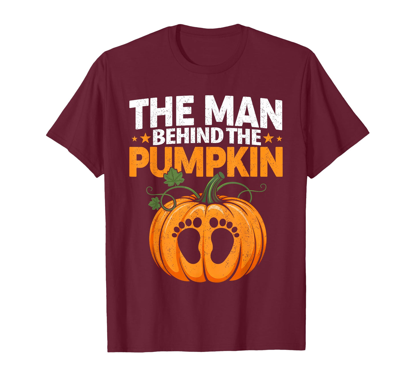 Funny Halloween Pregnancy Costume The Man Behind The Pumpkin T-Shirt
