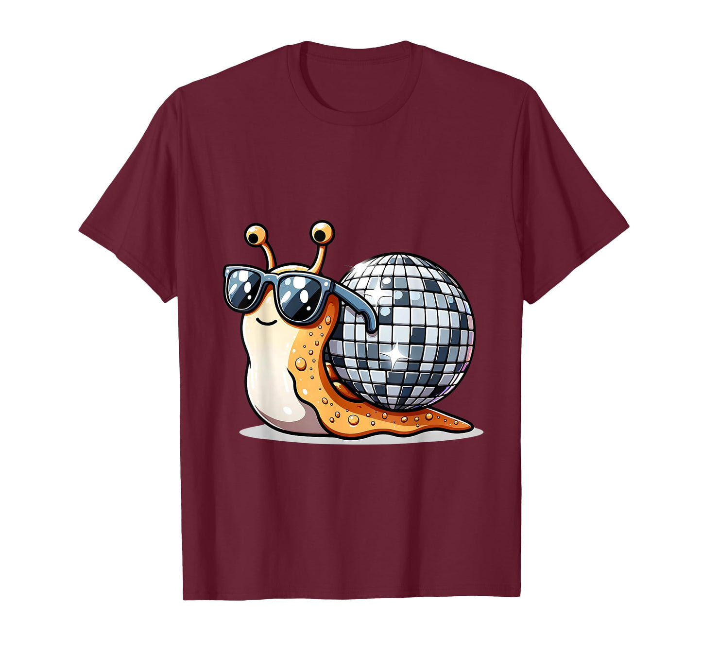 Disco Snail Funny Retro Cool Party T-Shirt