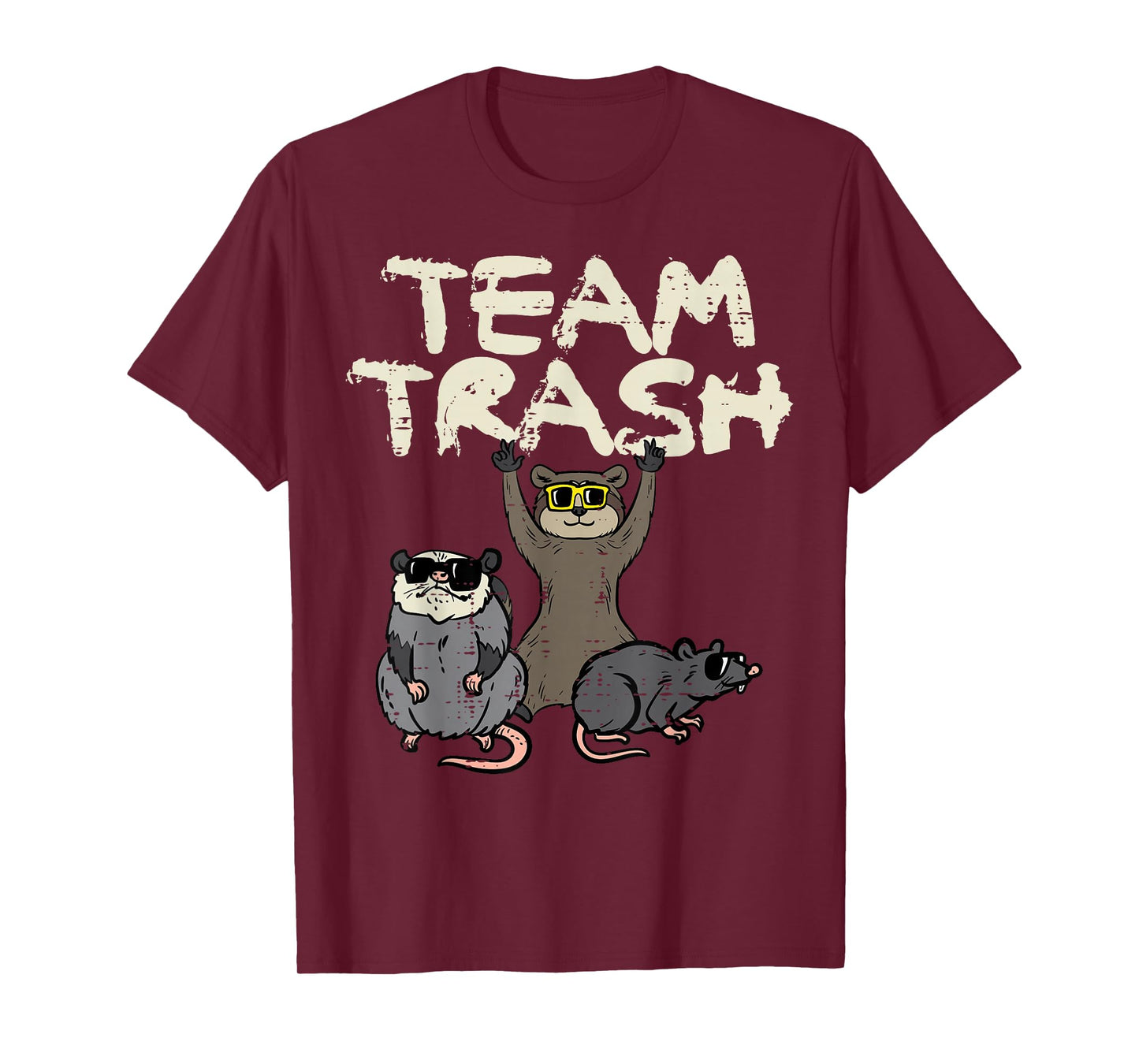 Team Trash Opossum Raccoon Possum Street Cat Men Kids Women T-Shirt