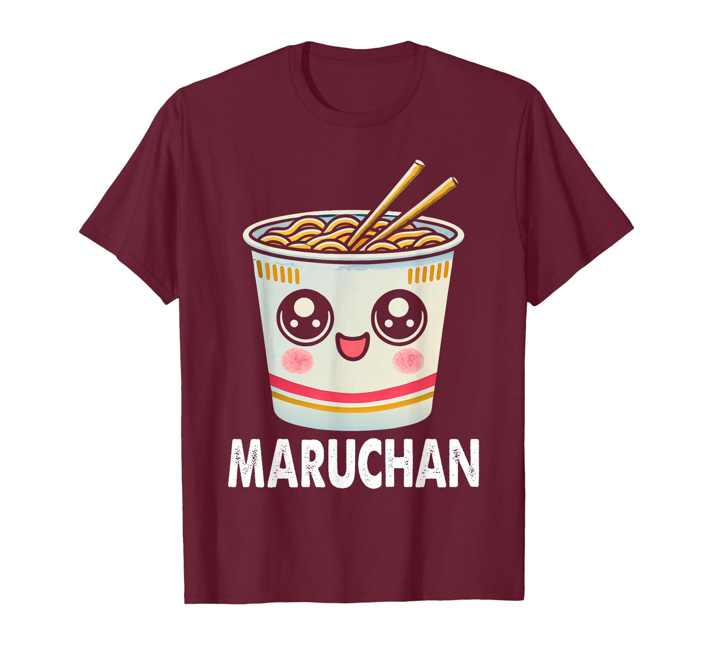 Cute Ramen Noodle Cup Face T-Shirt