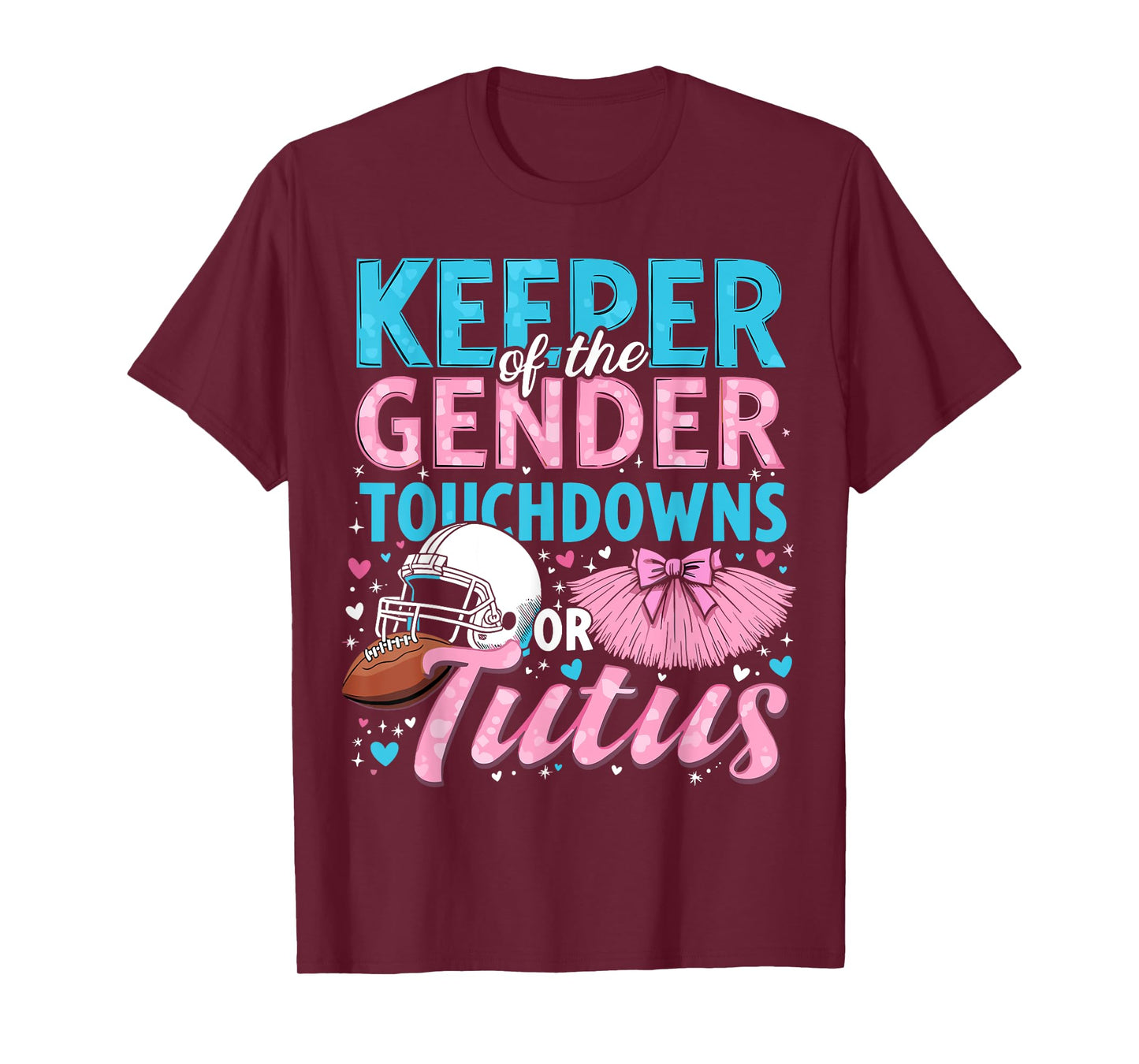 Touchdowns or Tutus Gender Reveal T-Shirt