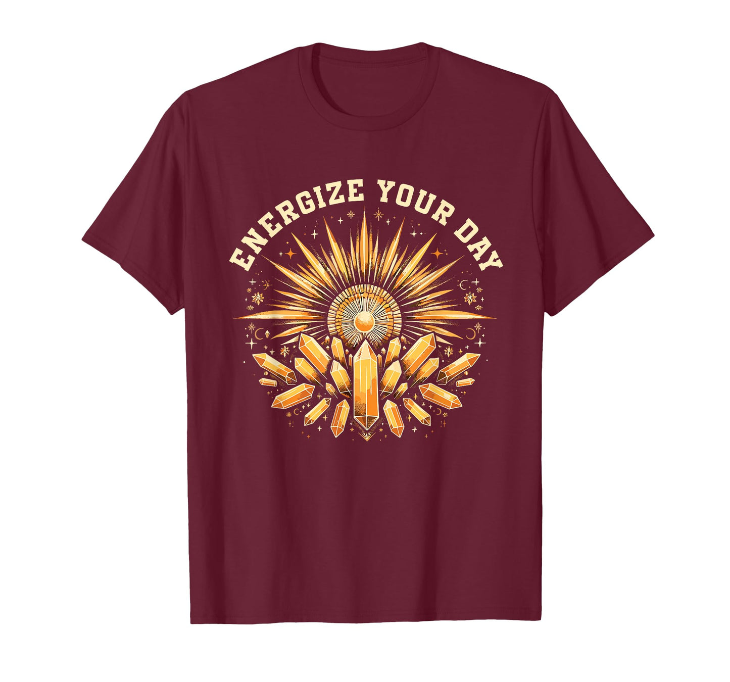 Funny Crystal Healing Crystals and Stones Meditation Yoga T-Shirt