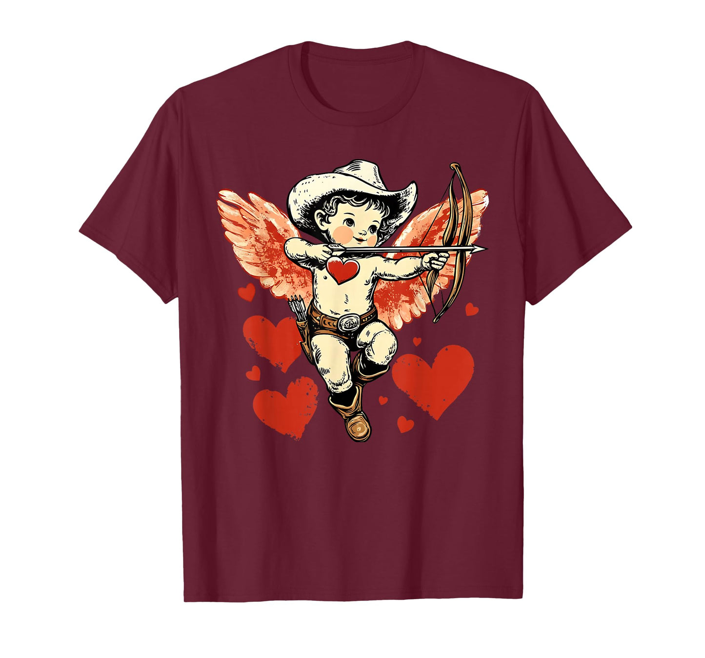 Vintage Cupid Valentines Women Girly Kids T-Shirt