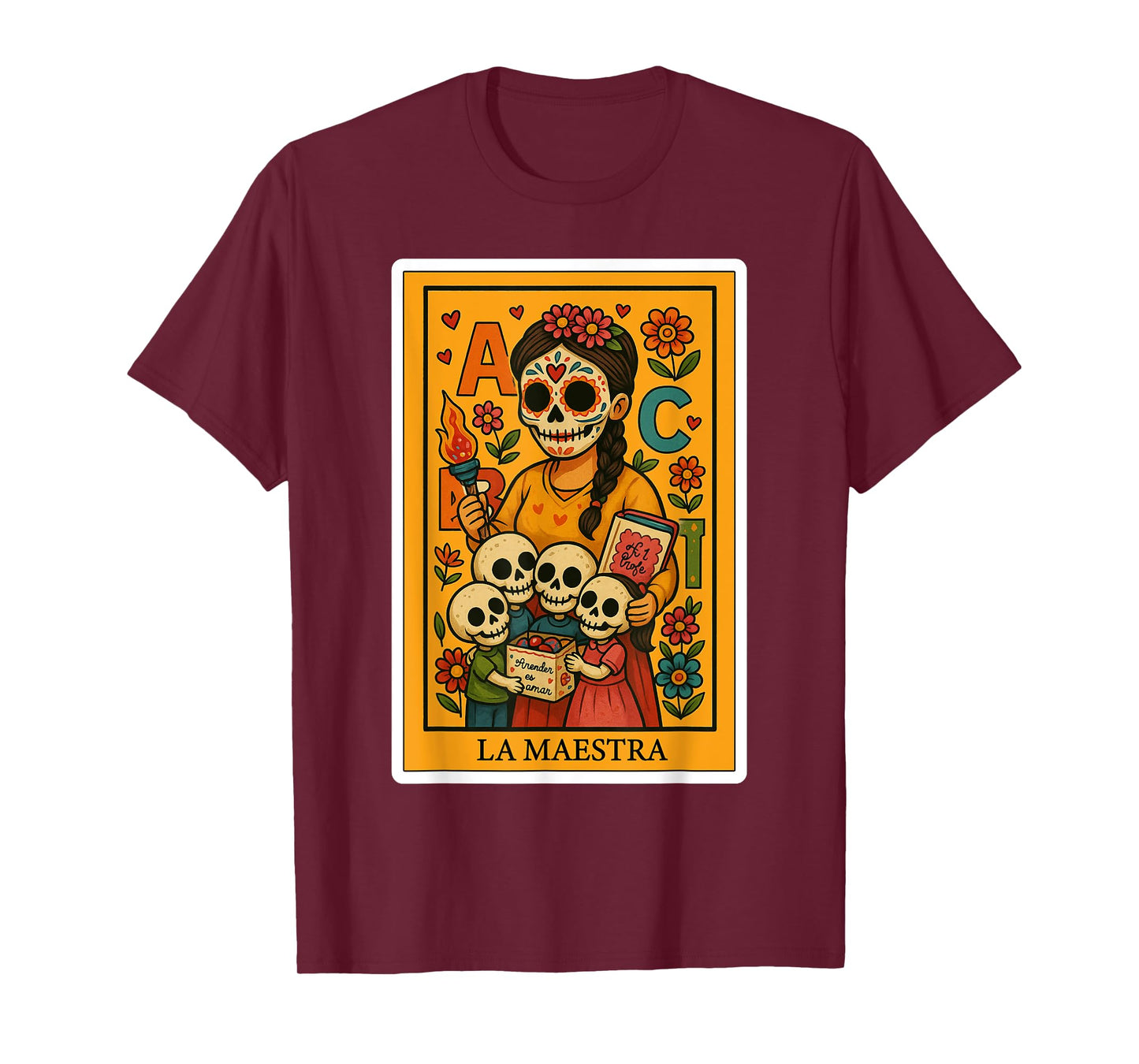 La Maestra | Spanish-Mexican Bingo Card Funny Gifts T-Shirt