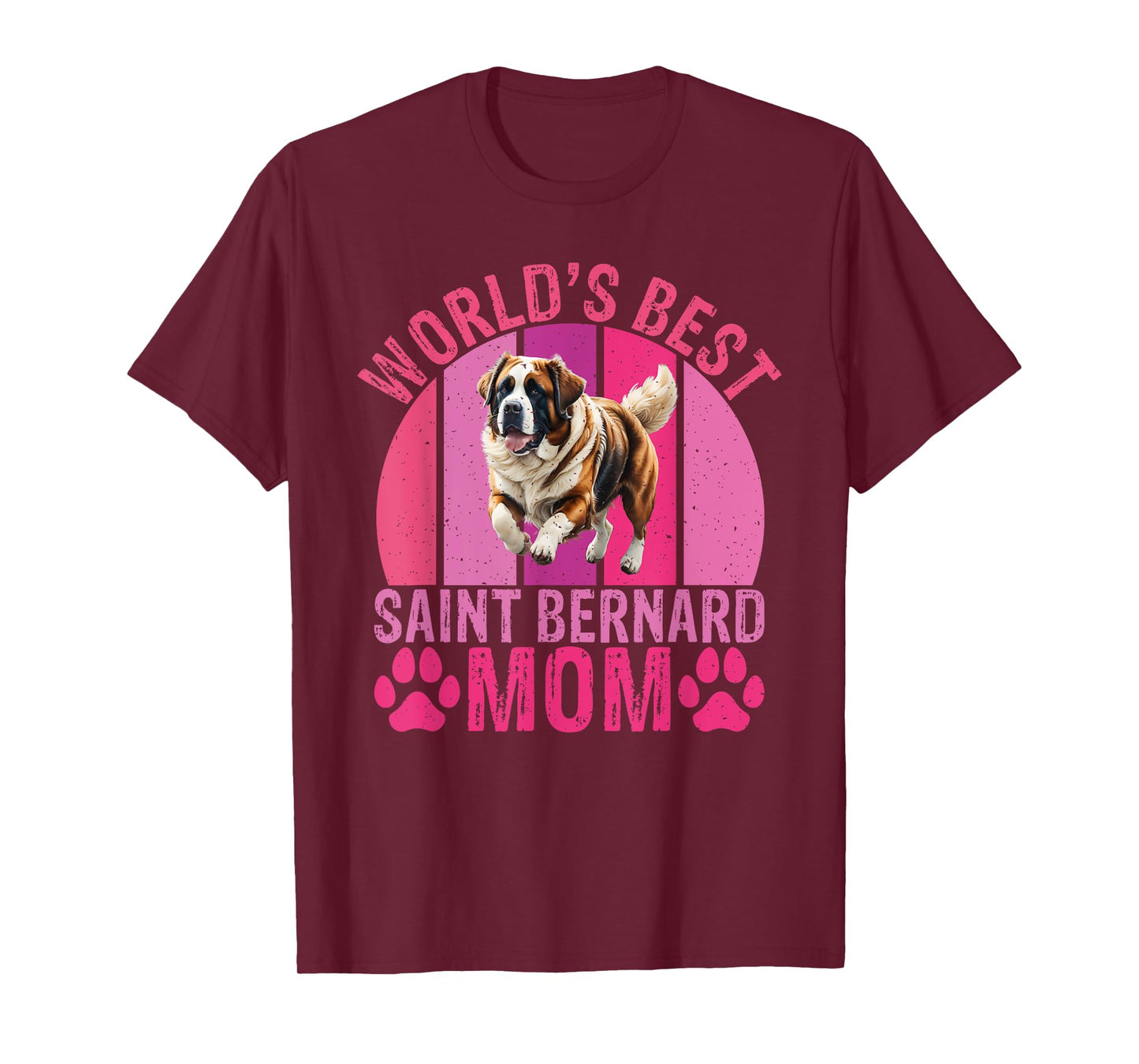 Worlds best Saint Bernard Mom St Bernard T-Shirt