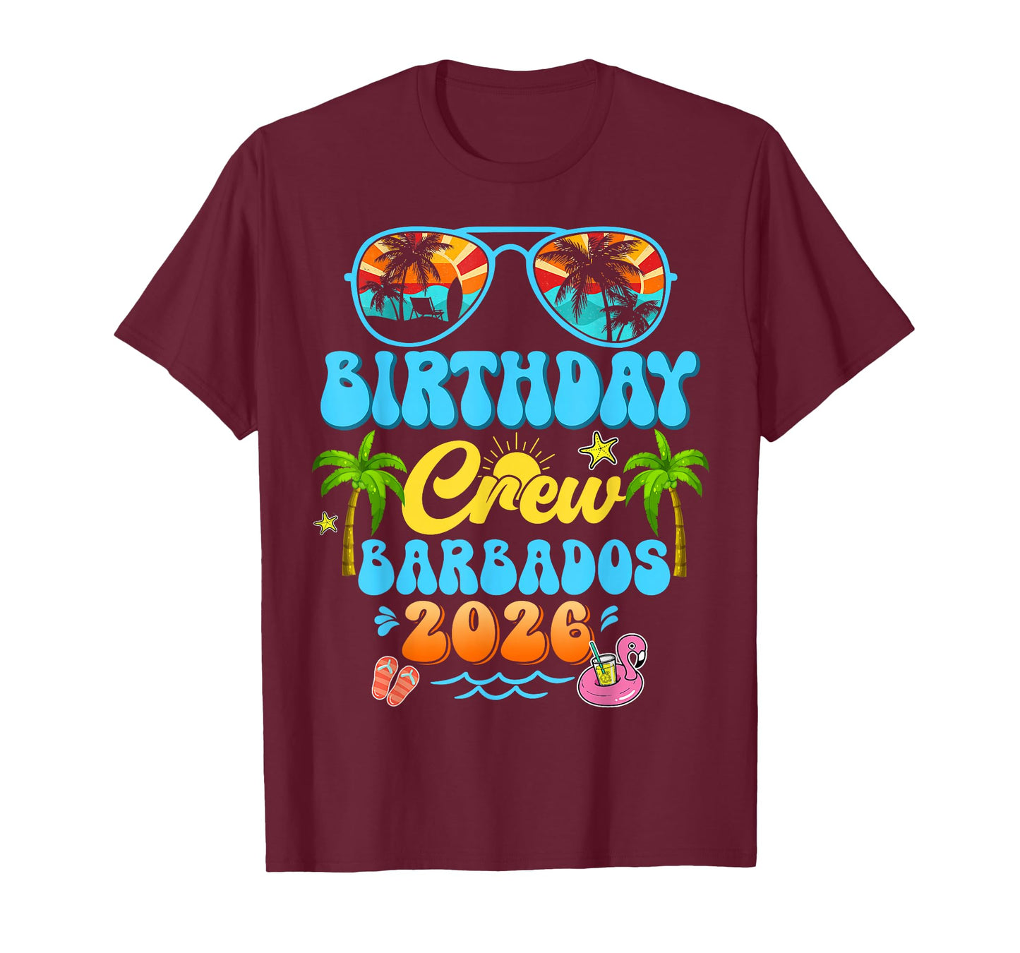 Barbados Birthday Crew Vacation Cruise 2026 Summer Trip T-Shirt