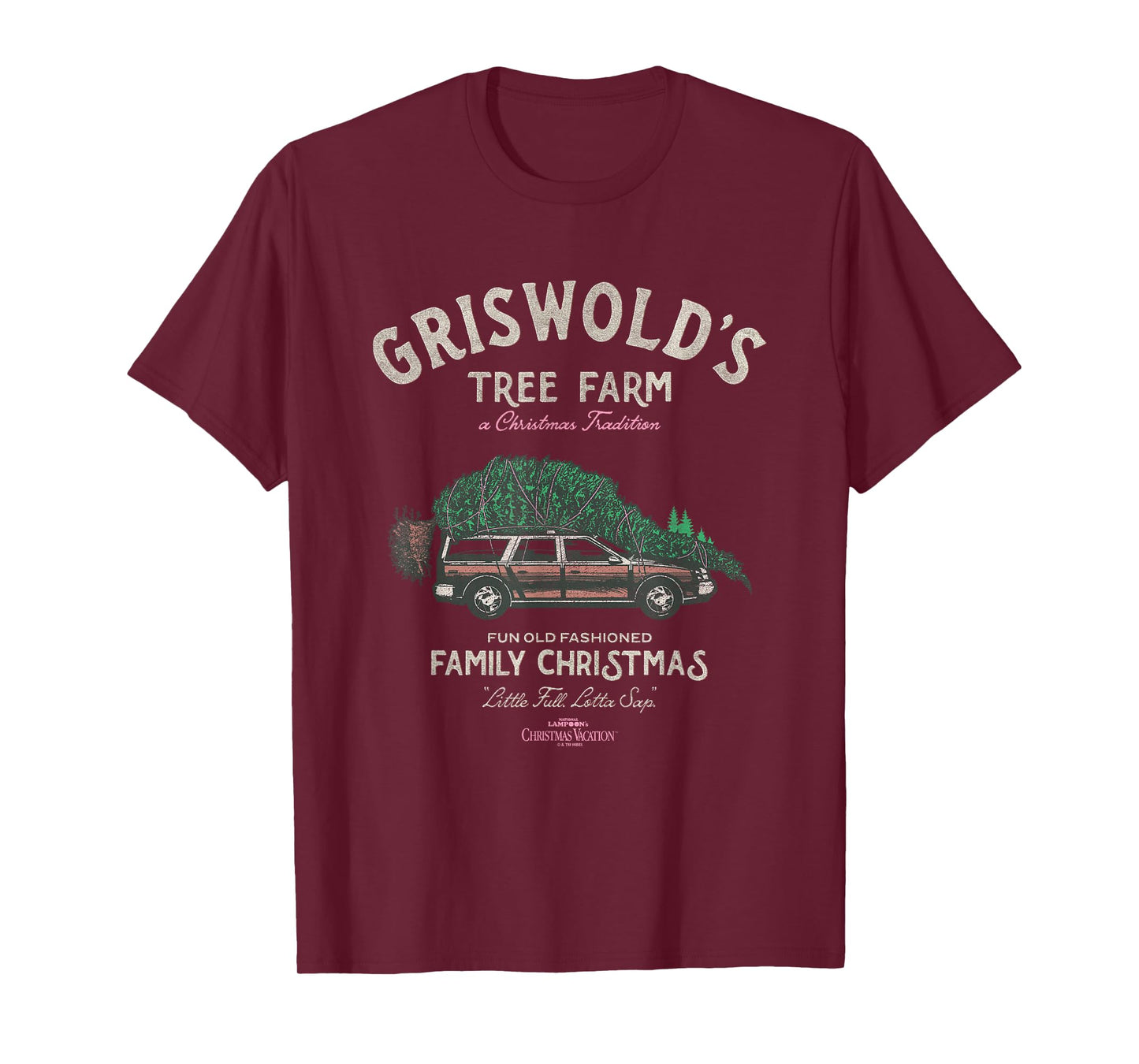 National Lampoon's Christmas Vacation T-Shirt - Unisex-Adults, Black, Small, Short Sleeve, Crew Neck, Classic Fit, Blended Fabric