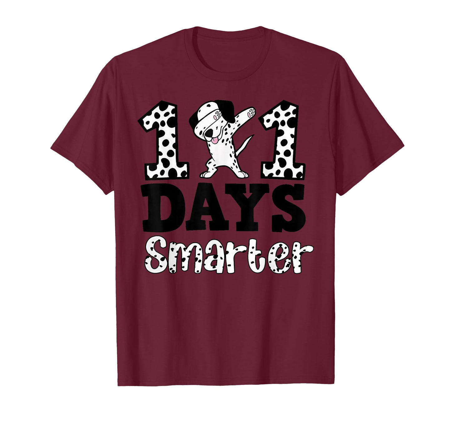 100 Days of School Dalmatian Dog Boy Kid 100th Day of School T-Shirt