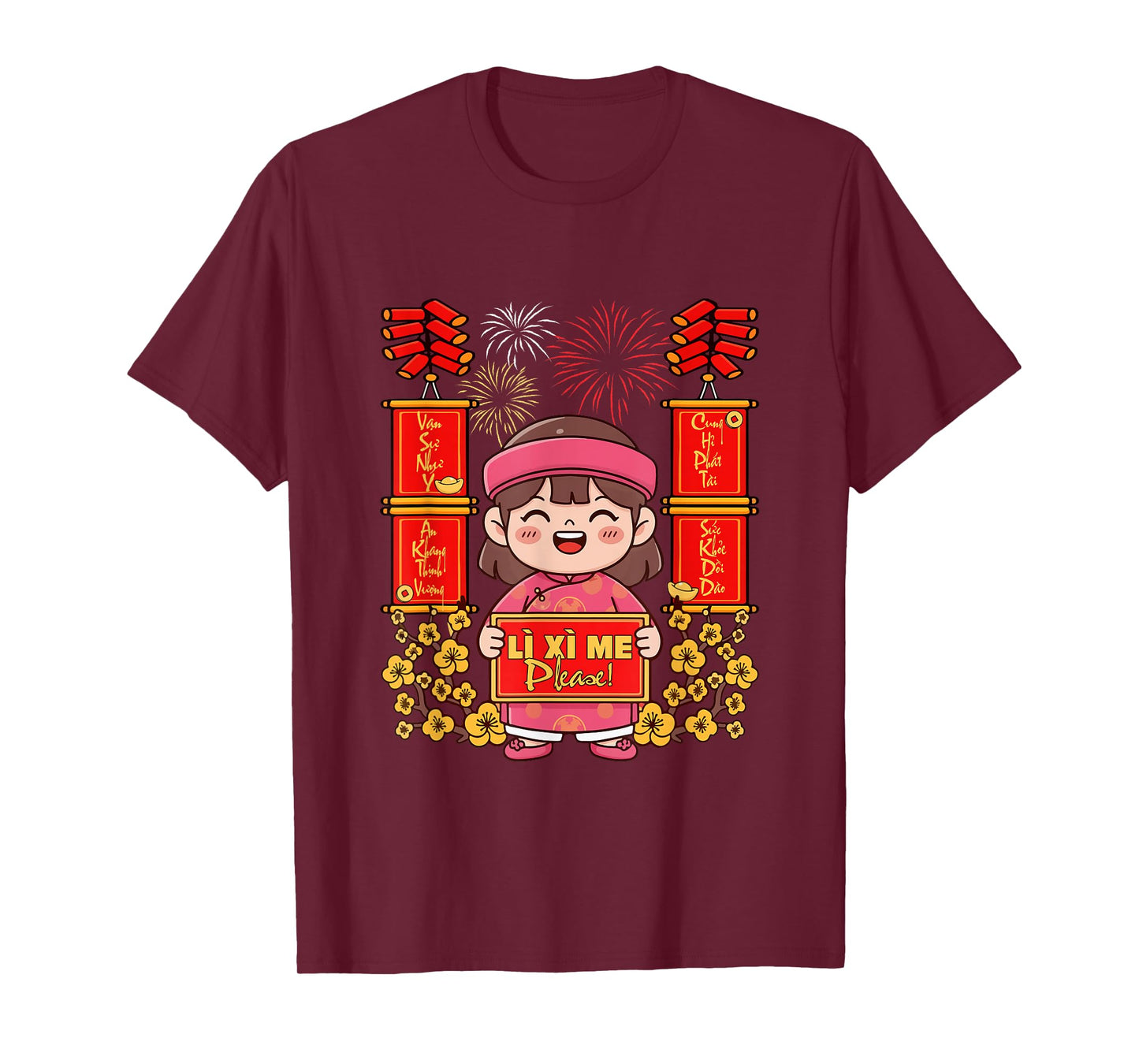 Li Xi Me NHU Y an Khang Vietnamese Lunar New Year Kid Boy T-Shirt