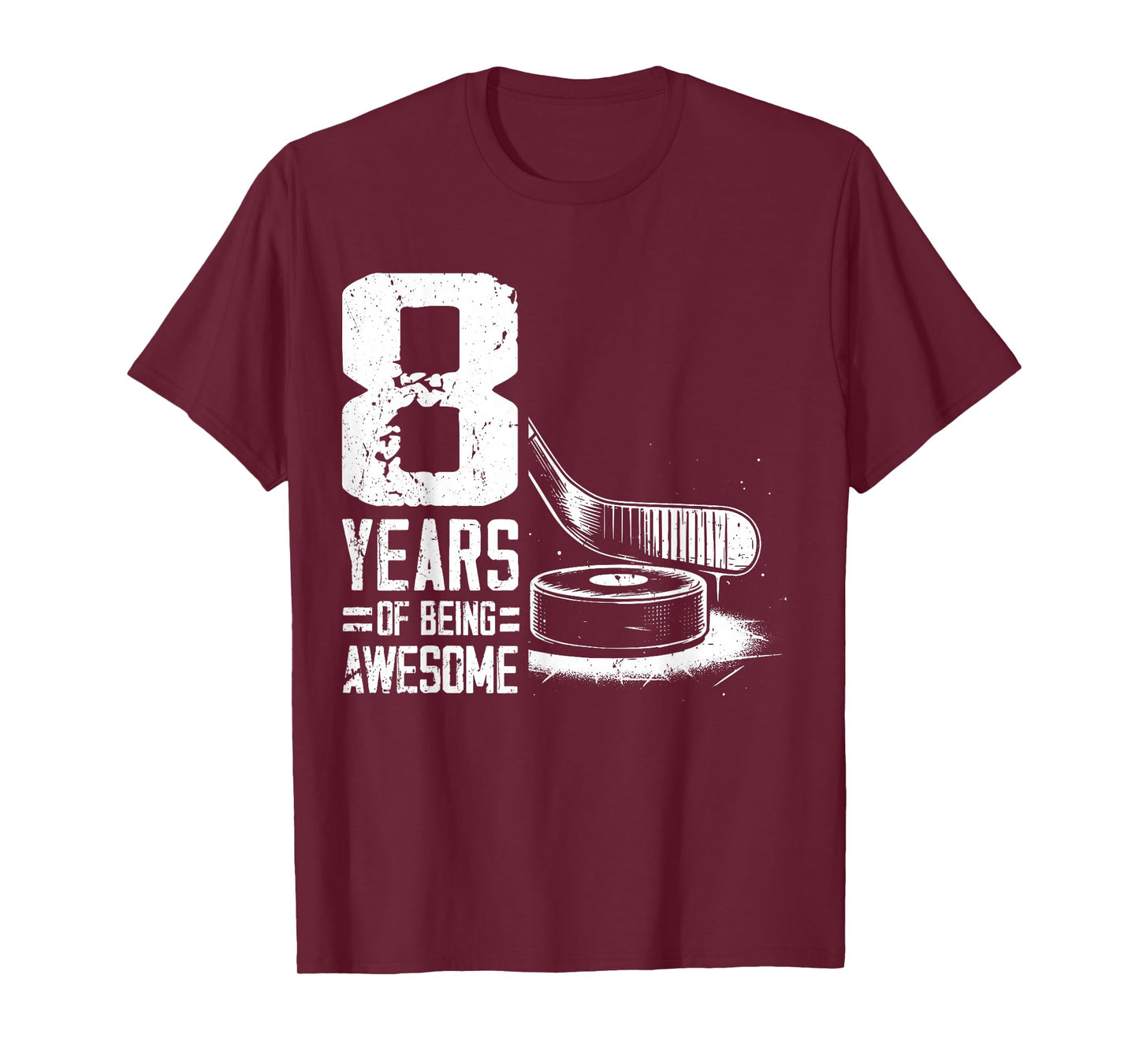 8th Birthday Boys Icehockey Player Ice Hockey 8 Years Old T-Shirt