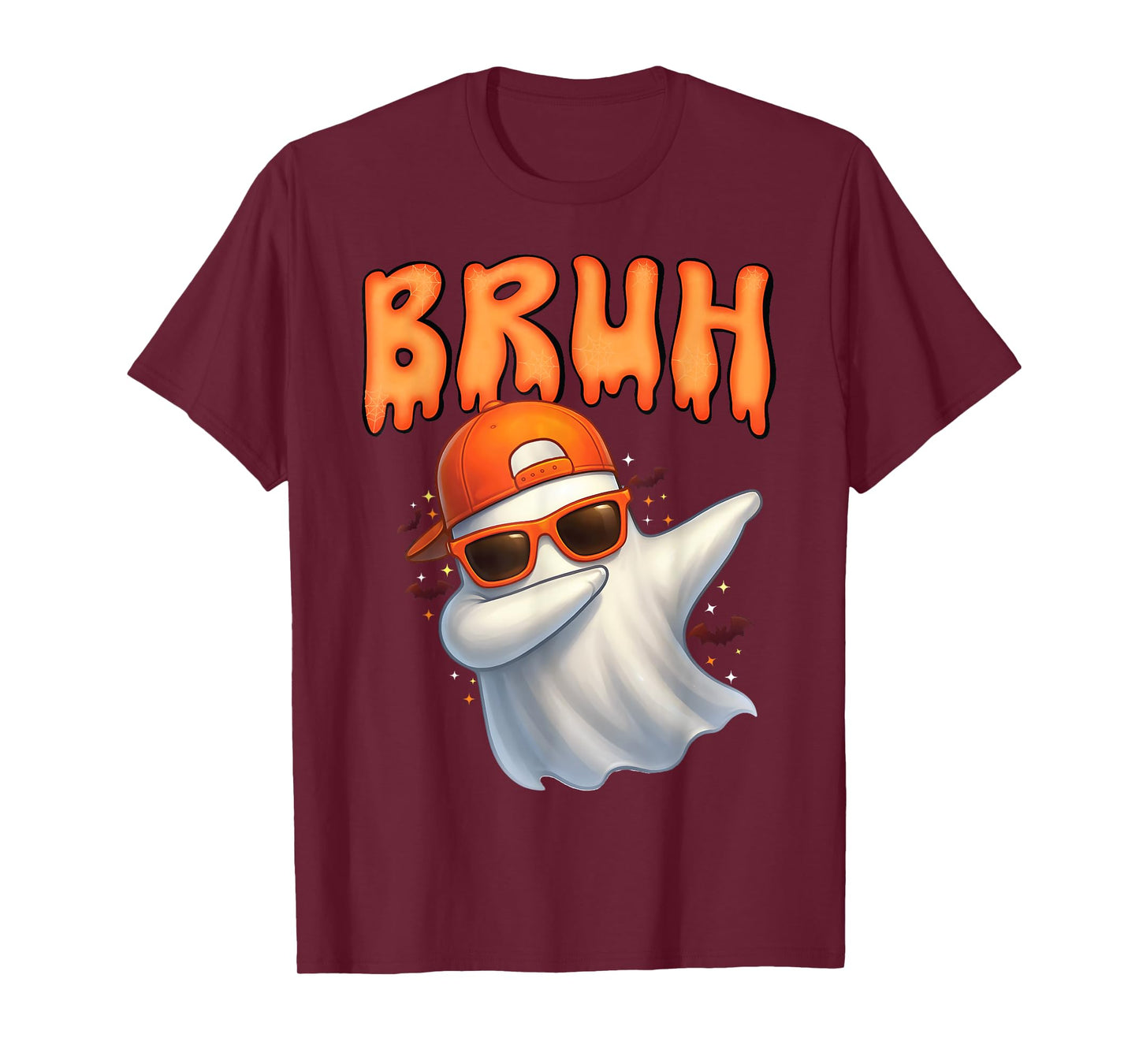 Funny Bruh Meme Spooky Dabbing Ghost Halloween Kids Toodlers T-Shirt
