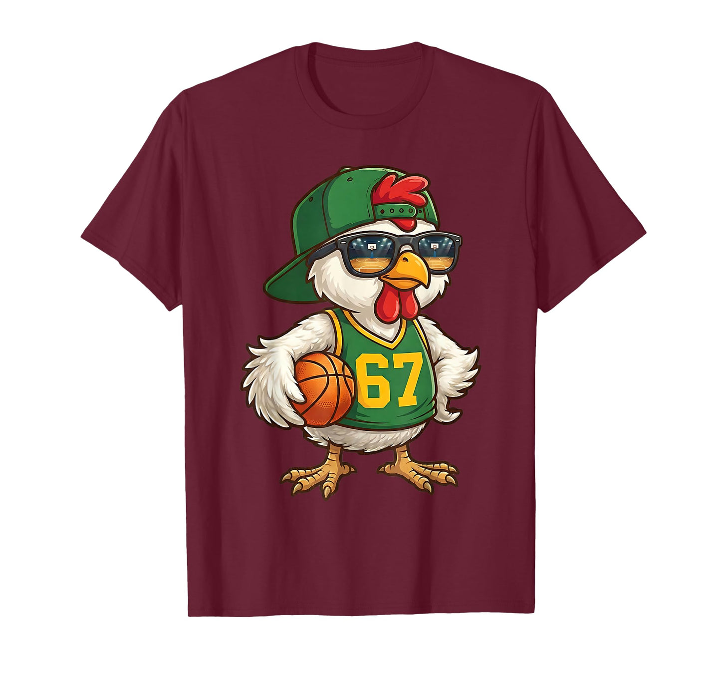 Chicken Basketball 67 Gen Alpha Slang Sports Men Boys Kids T-Shirt