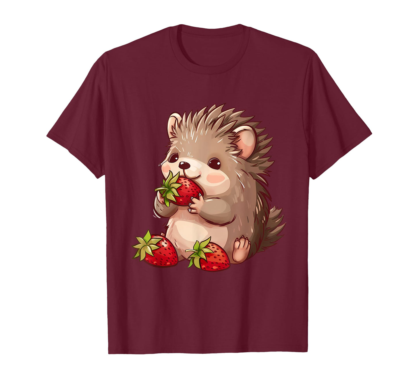 Strawberry Hedgehog Cute Hedgehog Strawberries Wildlife T-Shirt