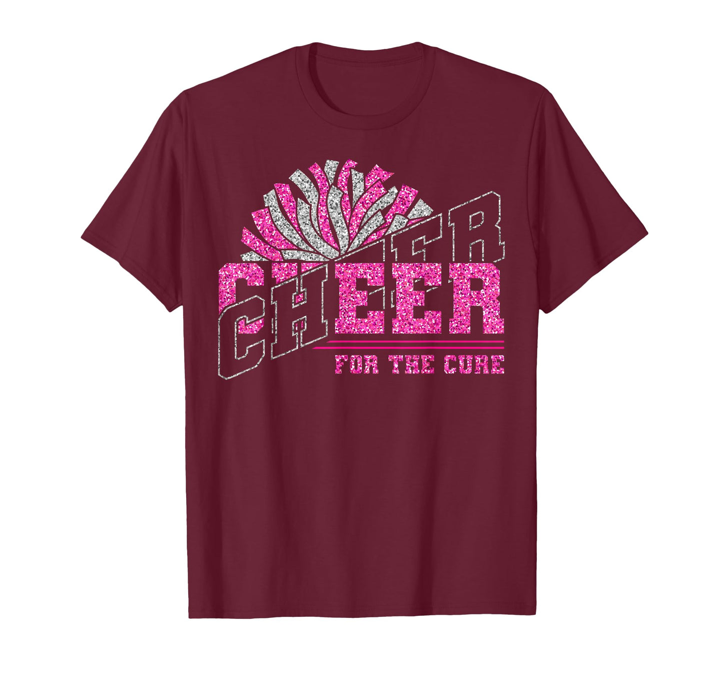 Cheer for The Cure Breast Cancer Awareness Cheer Mom Mama T-Shirt