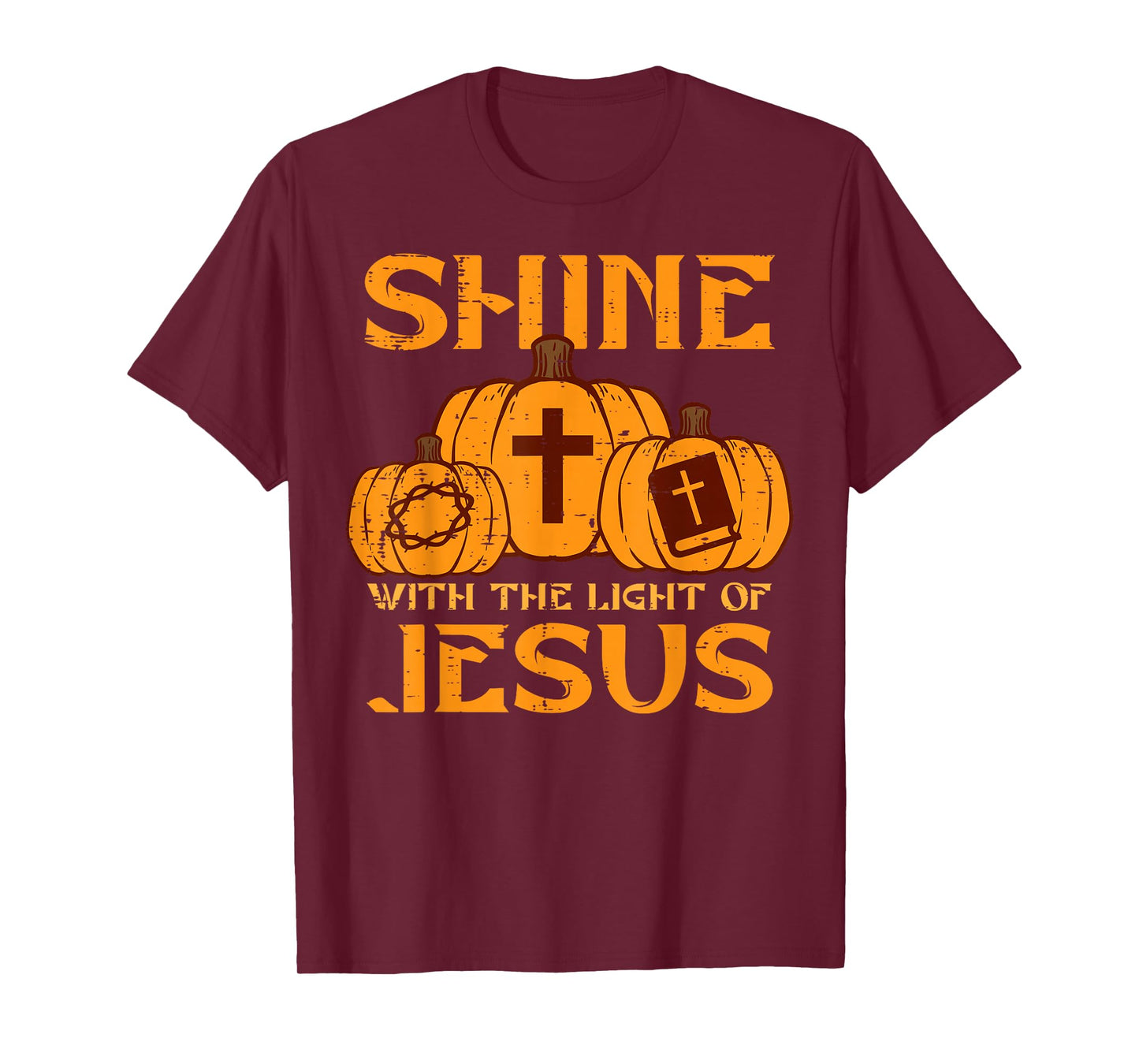 Halloween Shine With Light Jesus Christian Men Women Kids T-Shirt