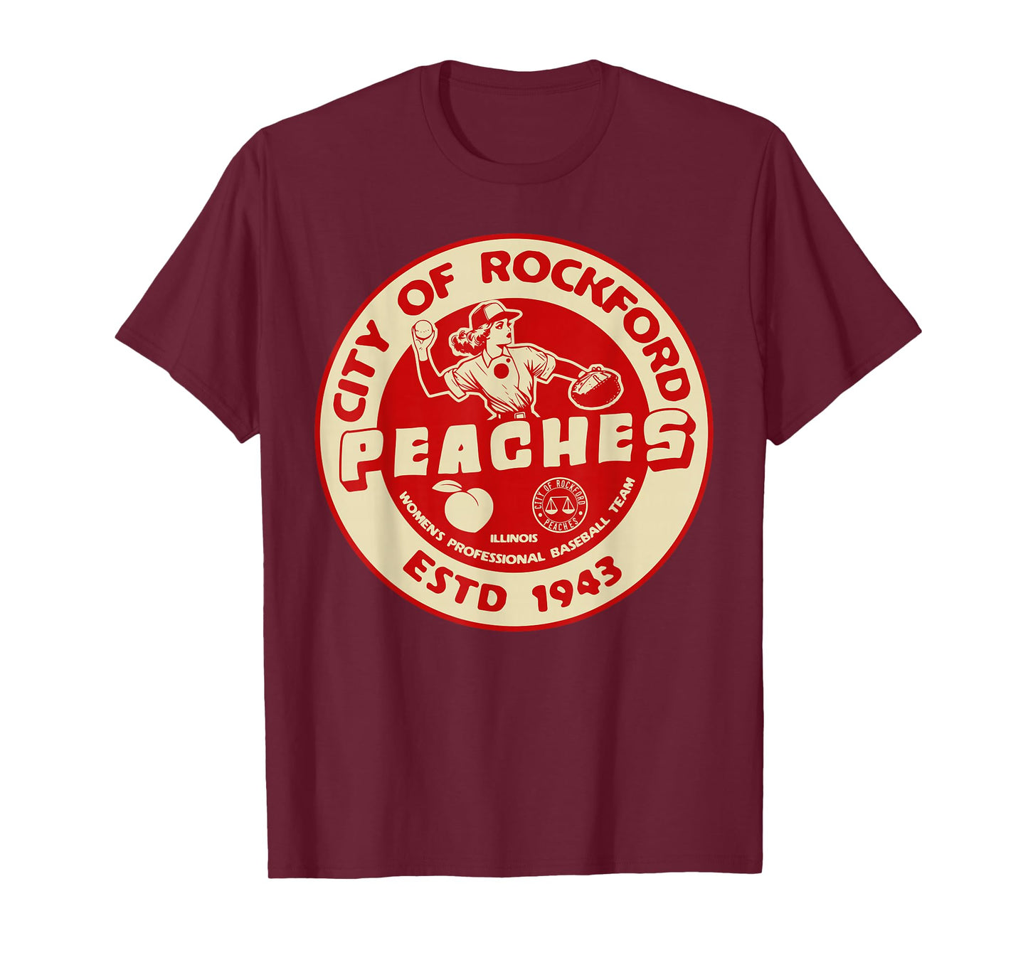 Rockford Peaches baseball 1943 T-Shirt