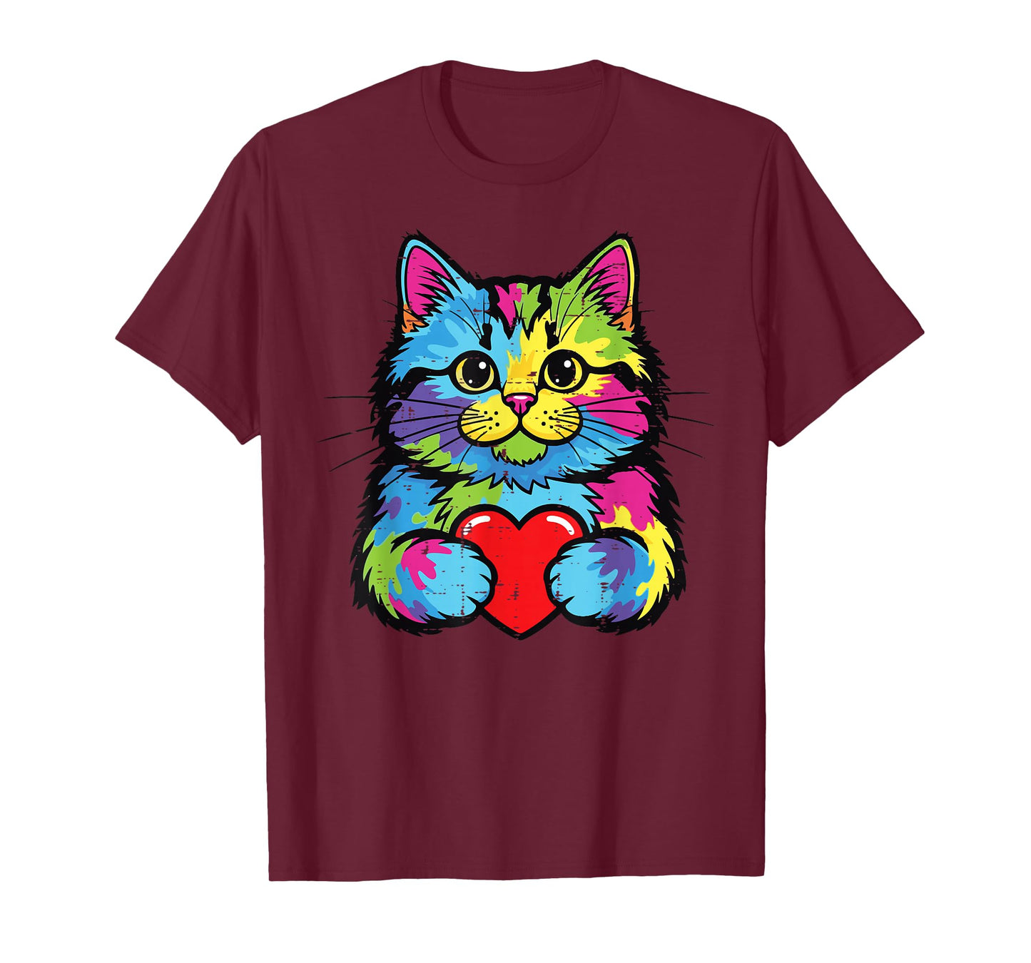 Valentines Day Cat Kitten Valentine Women Girls Kids Men T-Shirt