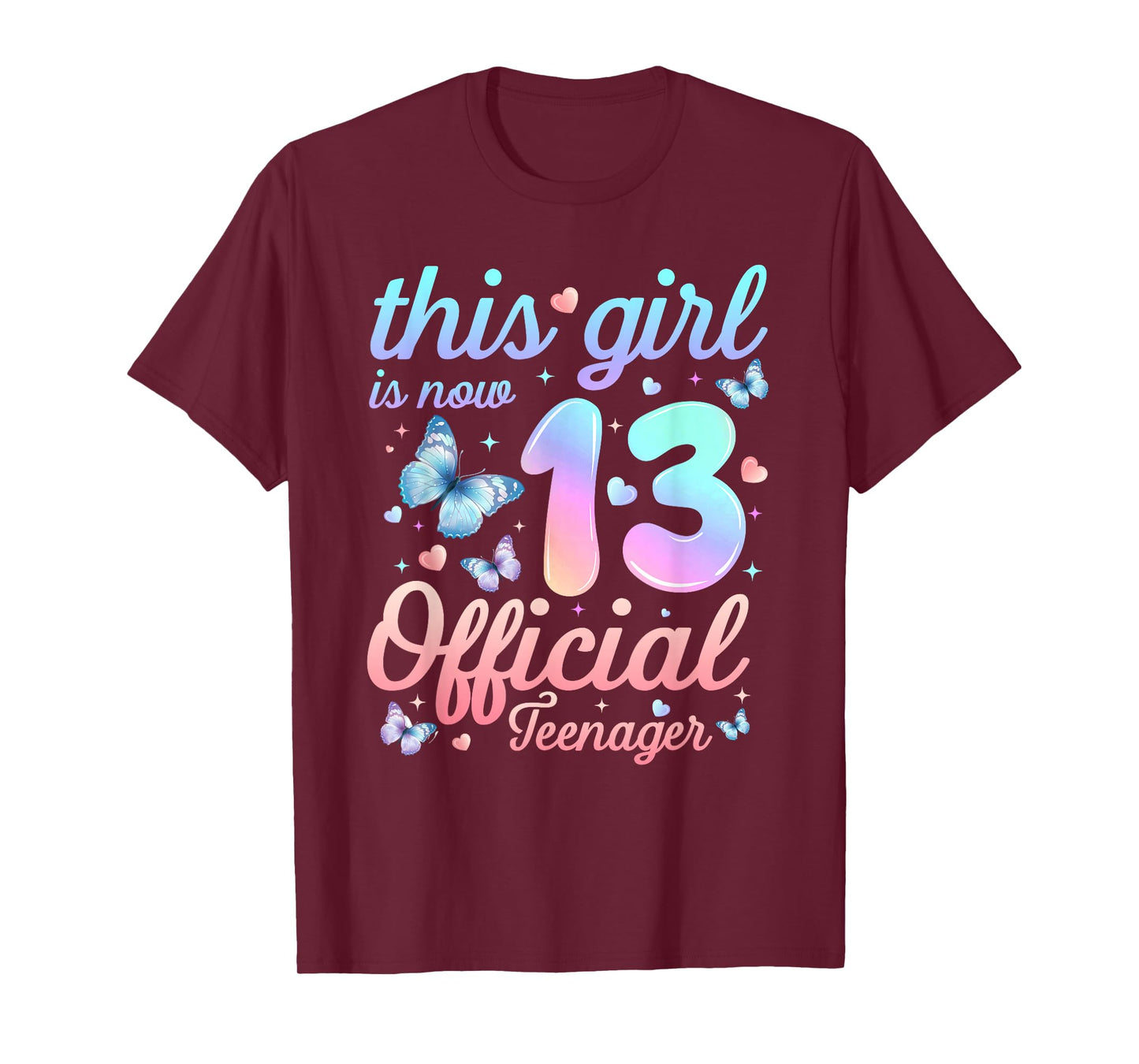 This Girl is Now 13 Official Teenager 13th Birthday 13Yr Old T-Shirt