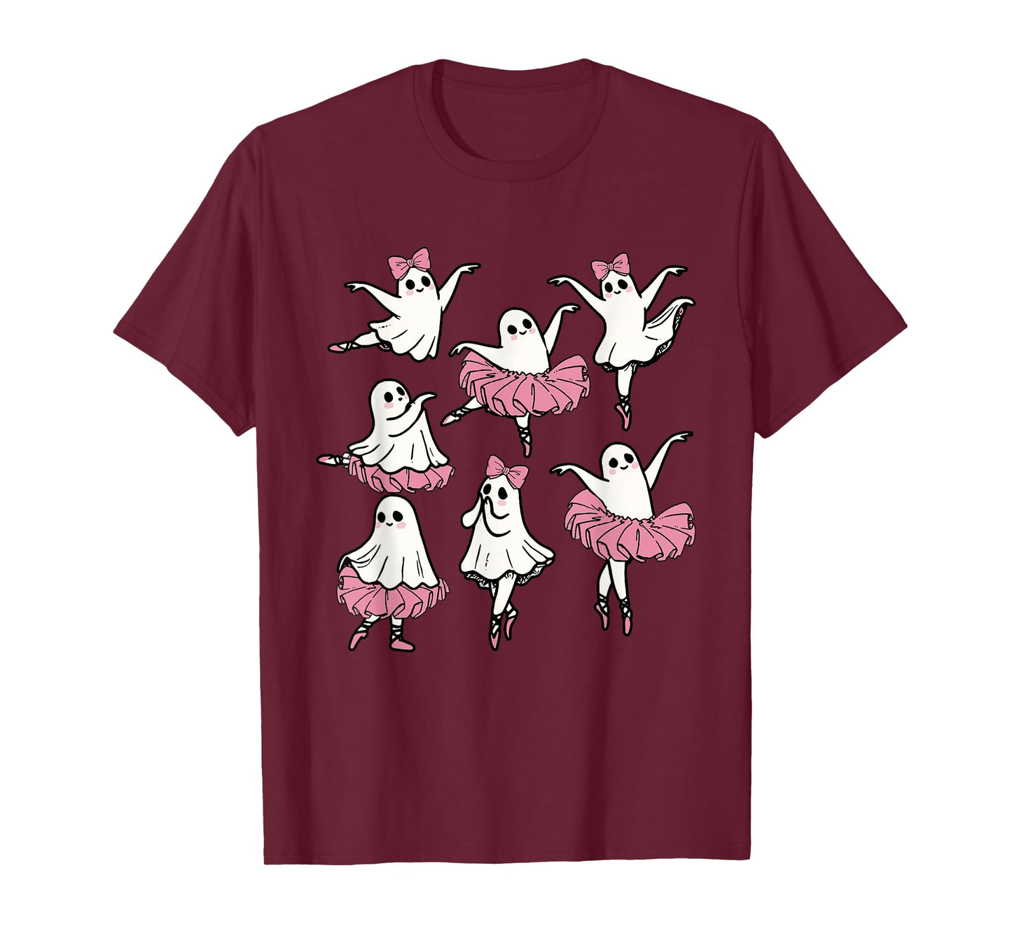 Ballet Ghost Dancer Cute Boo Dancing Halloween T-Shirt