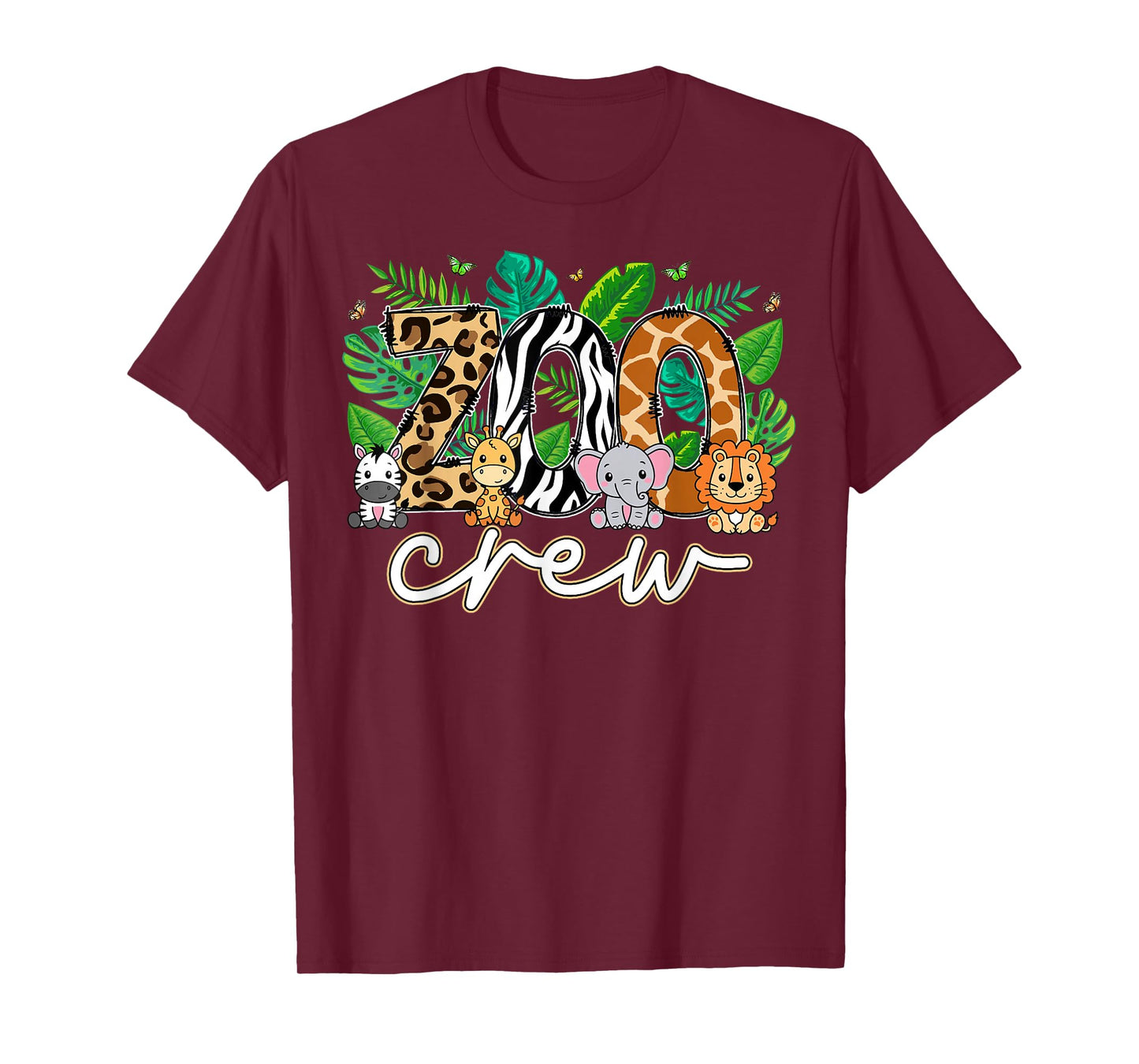 Zoo Crew Wildlife Animal Zoologist Safari Jungle Animals T-Shirt