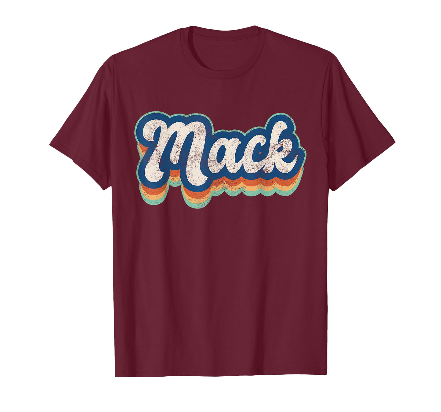 Mack First Name Boy Vintage Style 70s 80s Personalized T-Shirt