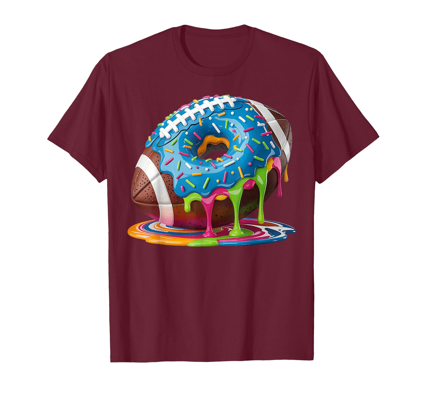 Football Drip Boys Football Ice Cream Sprinkle Respect Drip T-Shirt