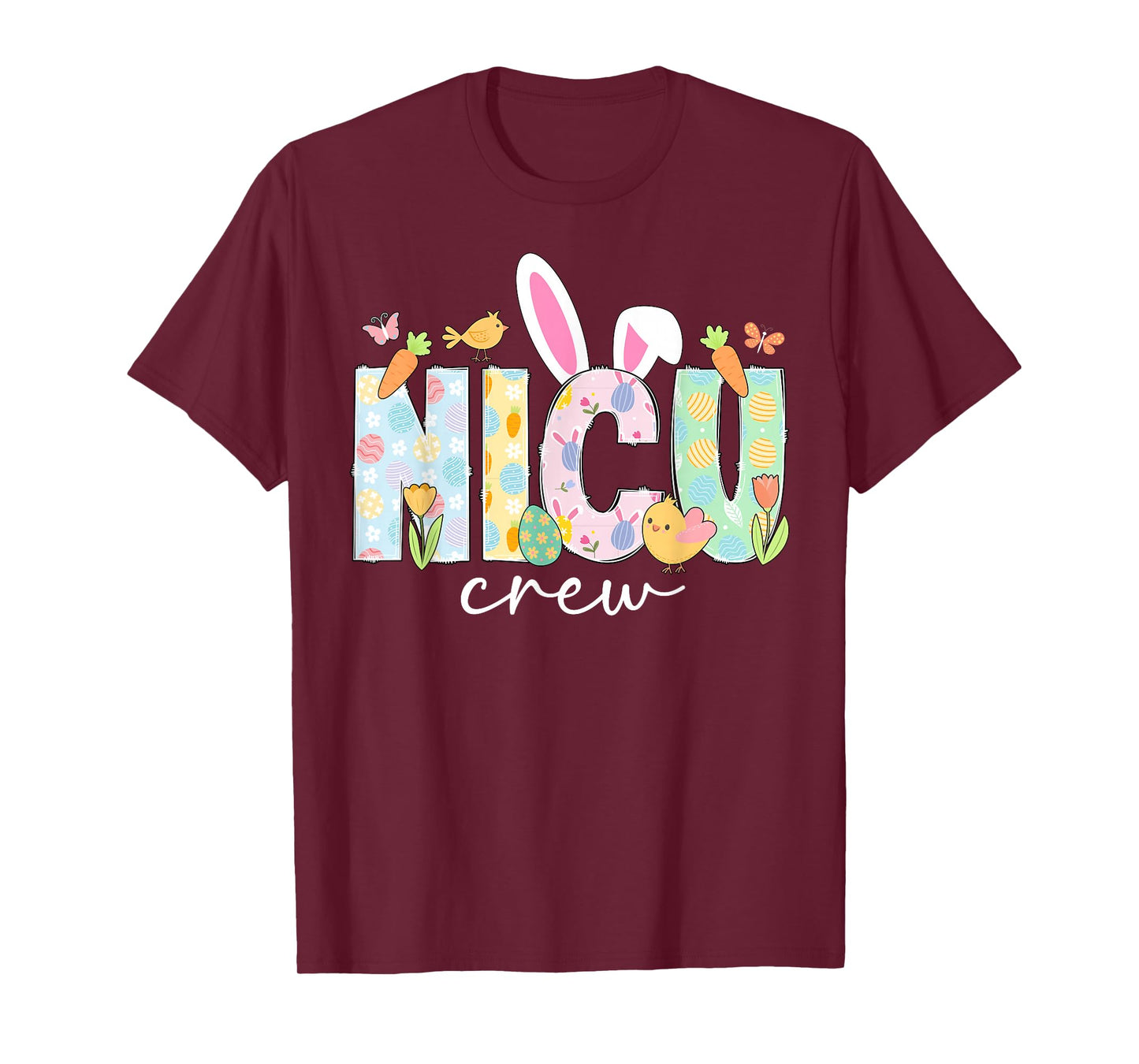 NICU Crew Easter Bunny Neonatal Intensive Care Unit Easter T-Shirt